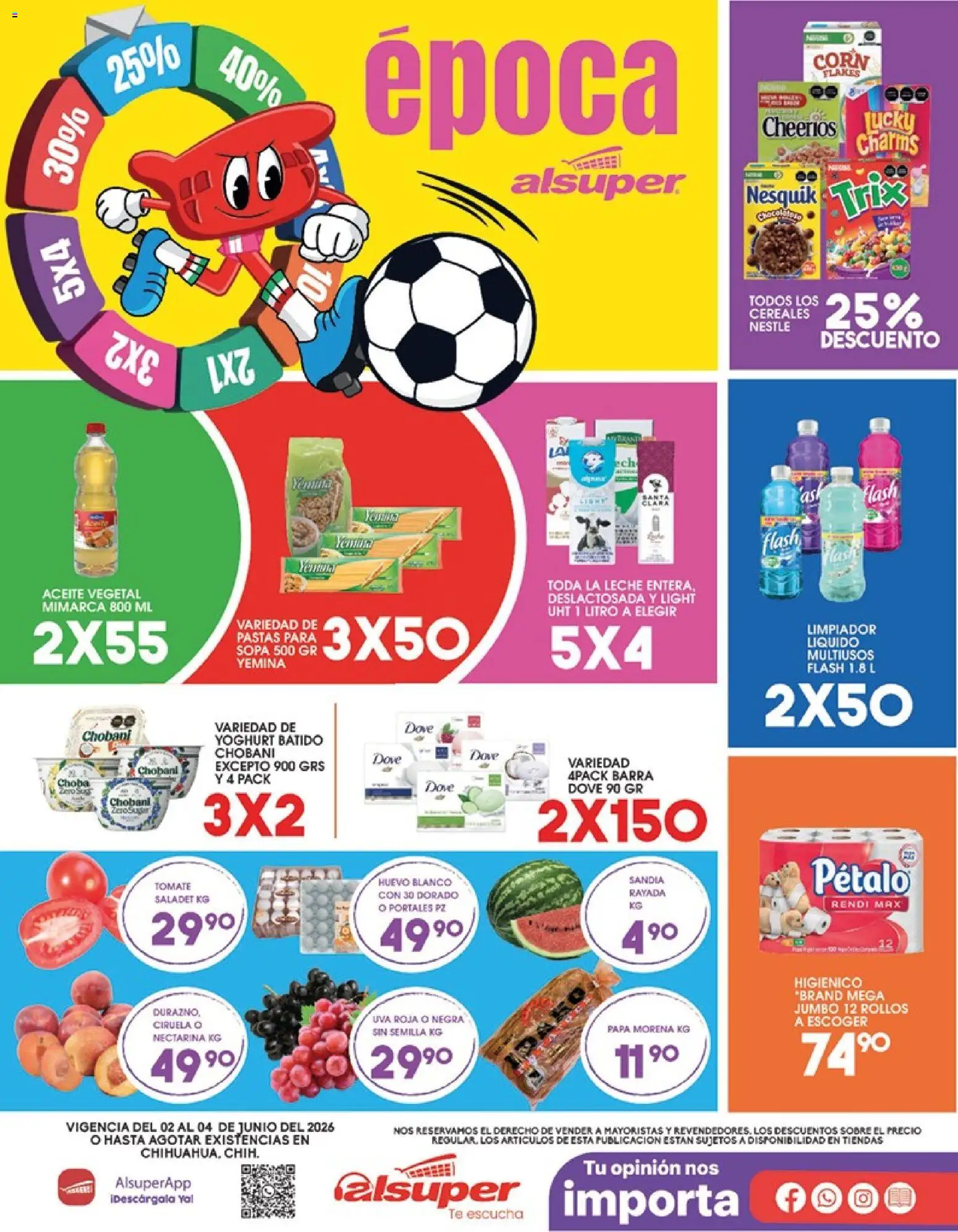 Nuevas ofertas de Alsuper válidas en toda la República Mexicana desde el 02.06.2026. ¡Encuentra las mejores ofertas en Alsuper folleto Chihuahua Capital! | Página: 1