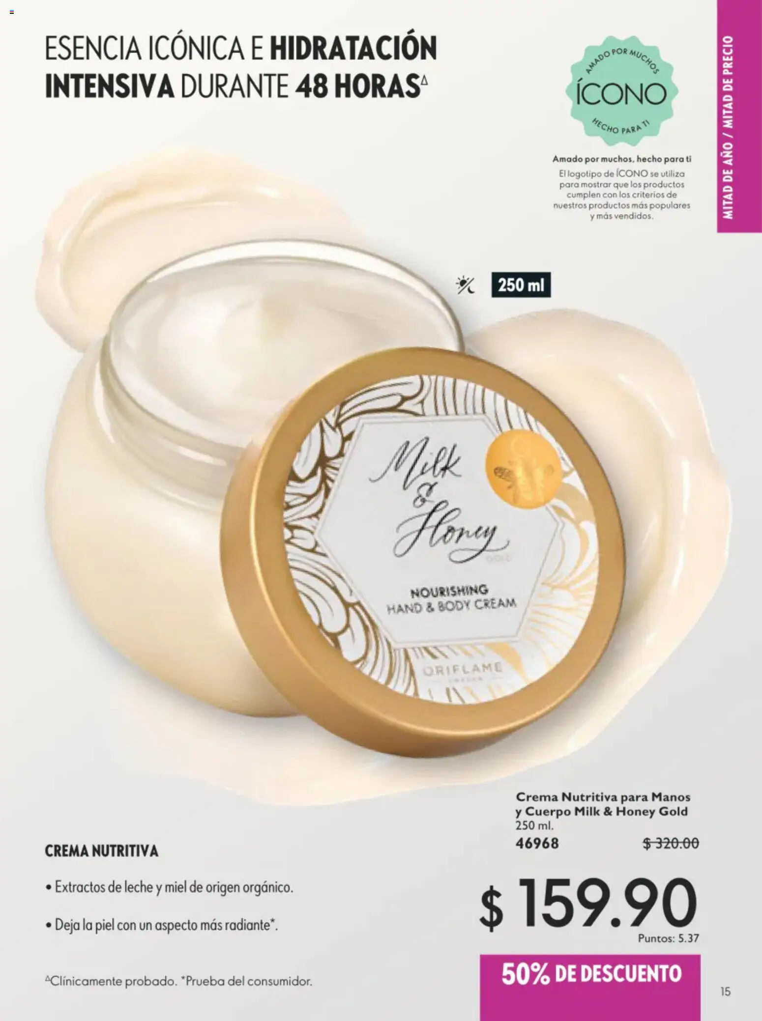 Nuevas ofertas de Oriflame válidas en toda la República Mexicana desde el 11/07/2026. ¡Encuentra las mejores ofertas en Oriflame campaña 10 2026! | Página: 15 | Productos: Crema, Leche, Radiante, Body