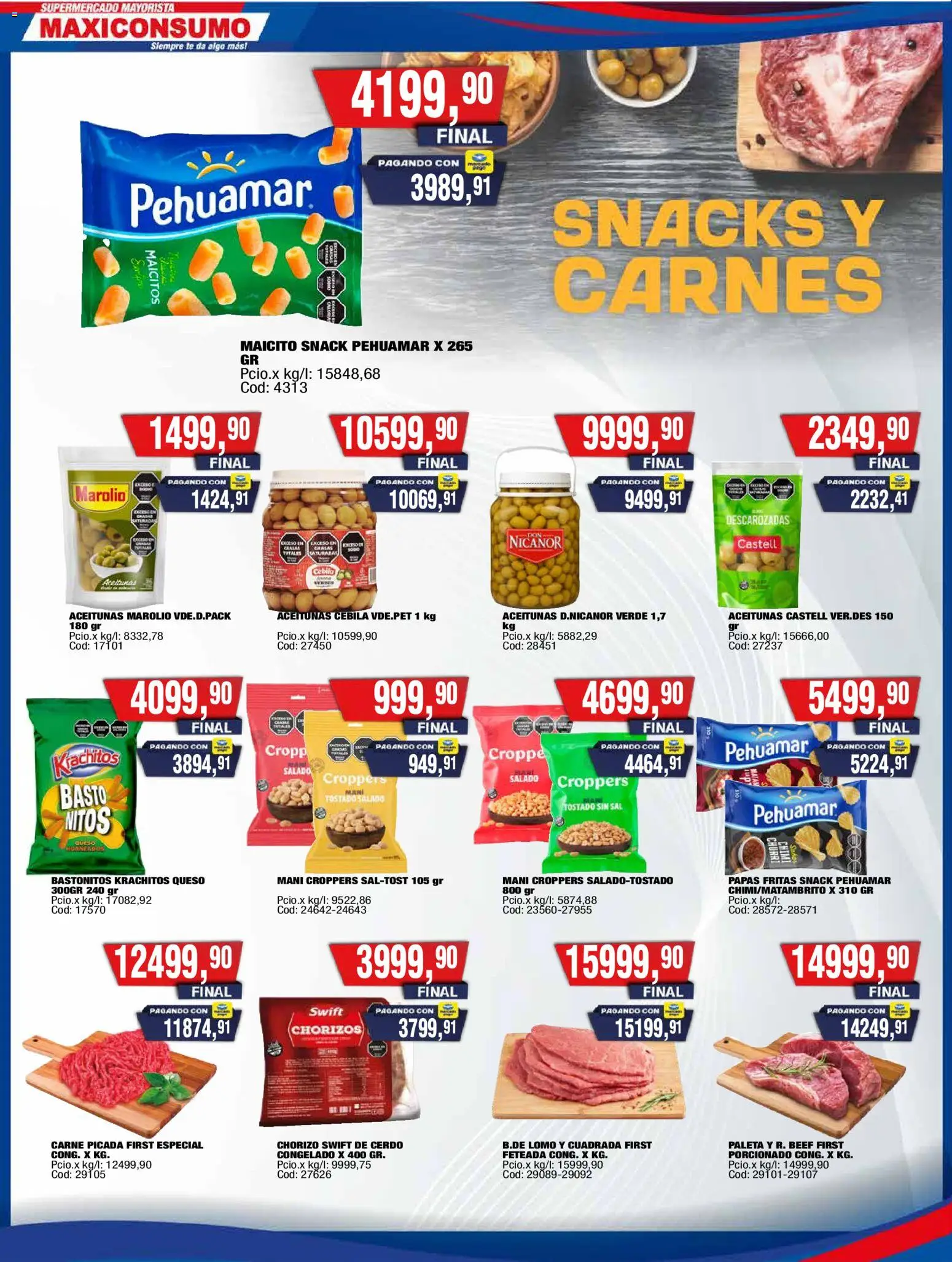 Maxiconsumo ofertas │ válido desde el 31/08/2026 | Página: 14 | Productos: Aceitunas, Sal, Paleta, Cerdo