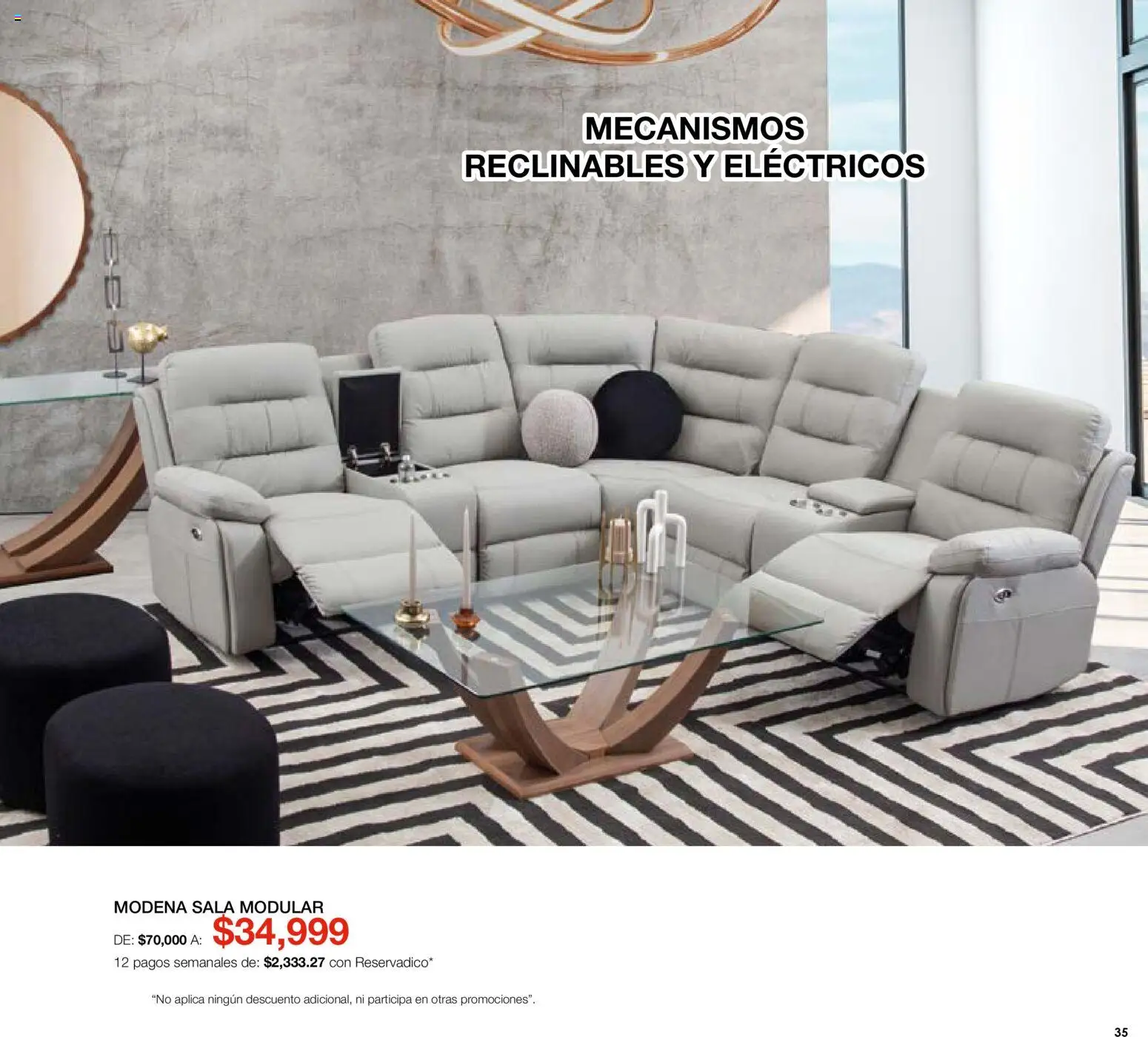 Nuevas ofertas de Muebles Dico válidas en toda la República Mexicana desde el 07.05.2026. ¡Encuentra las mejores ofertas en Muebles Dico catálogo Medio año, medio precio! | Página: 35