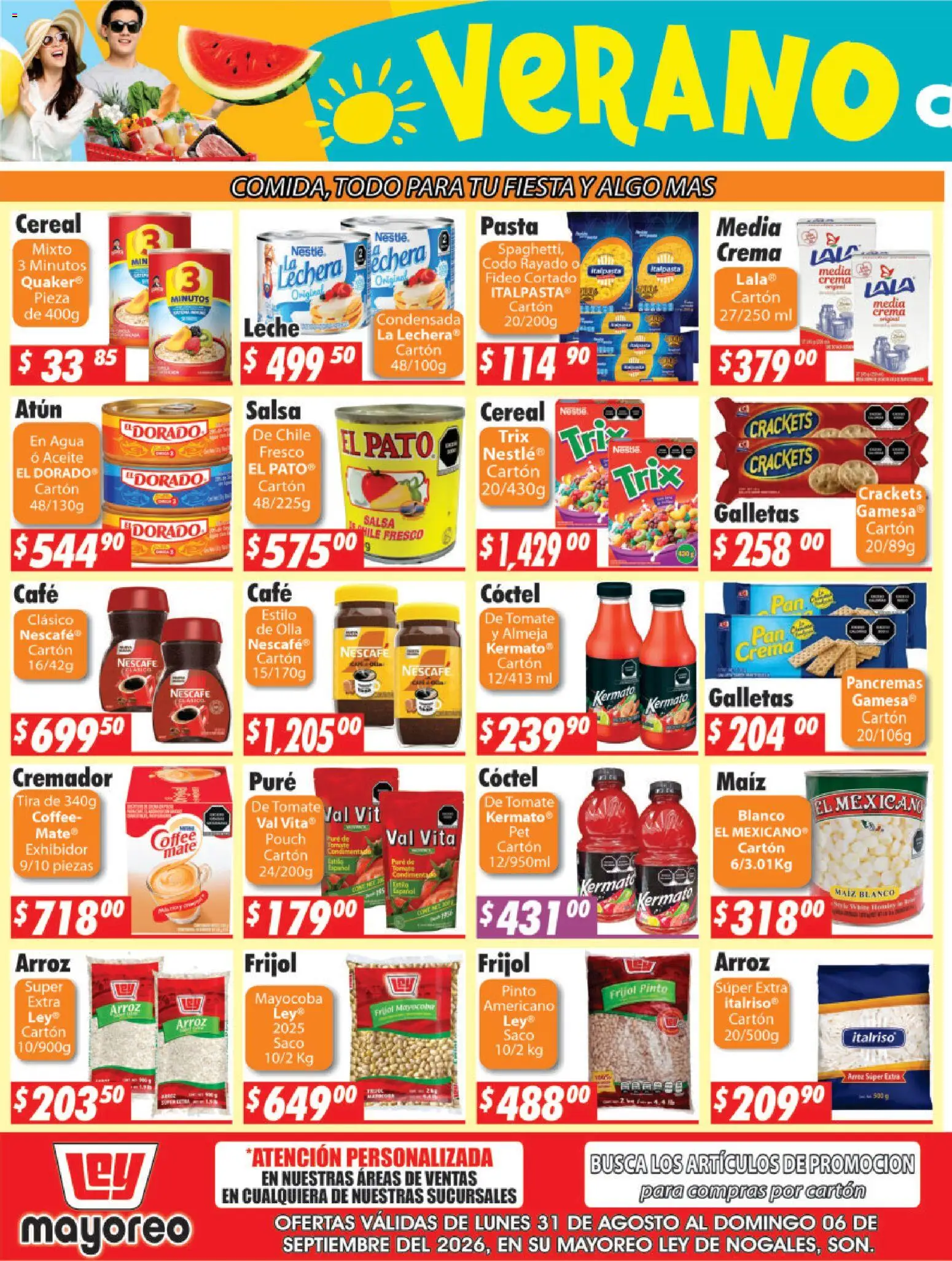 Nuevas ofertas de Casa Ley válidas en toda la República Mexicana desde el 31/08/2026. ¡Encuentra las mejores ofertas en Casa Ley folleto Nogales! | Página: 5 | Productos: Maíz, Agua, Leche, Café