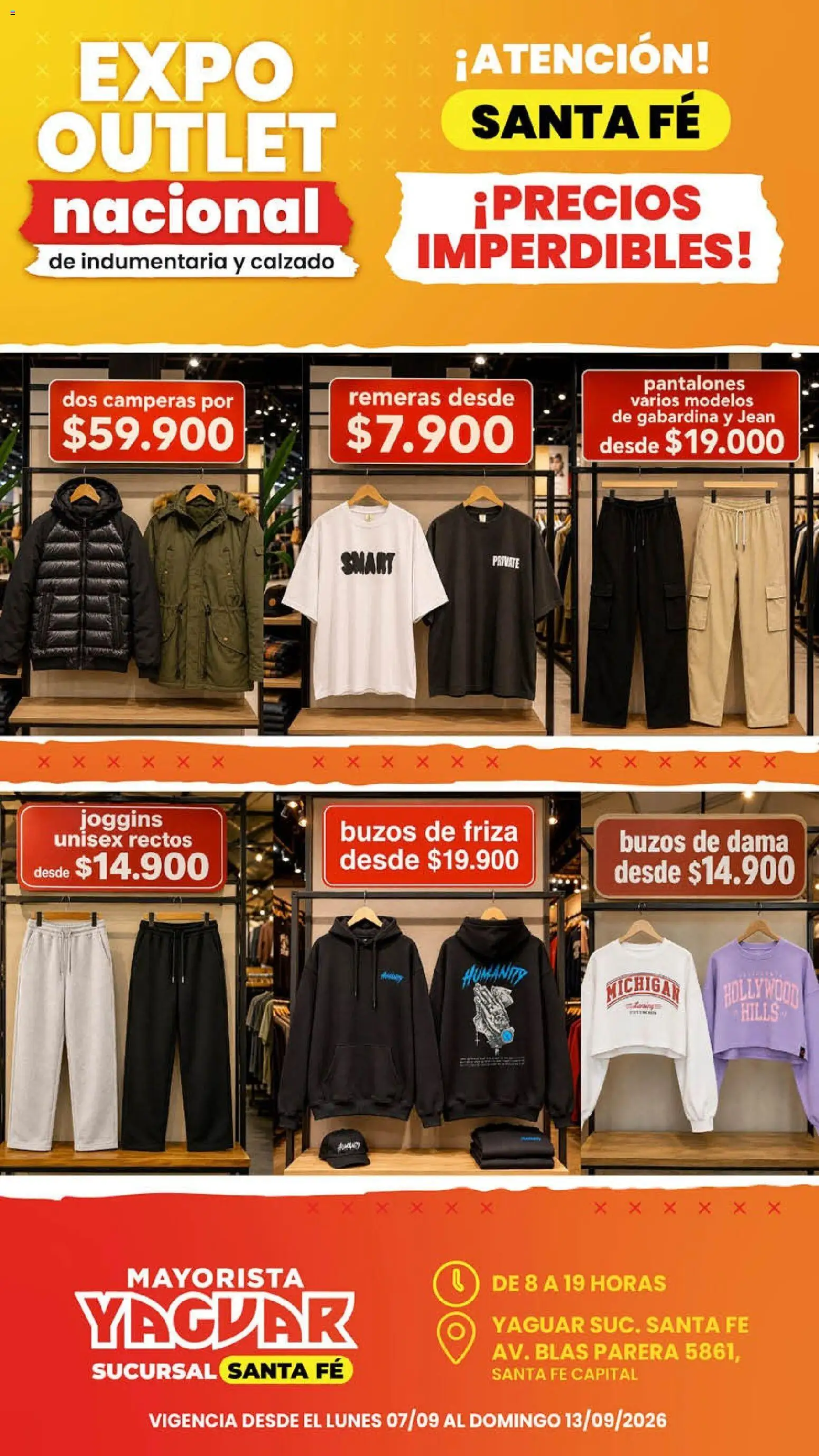 Yaguar - Oferta Semanal Santa Fé │ válido desde el 07/09/2026 | Página: 5 | Productos: Jean, Pantalones
