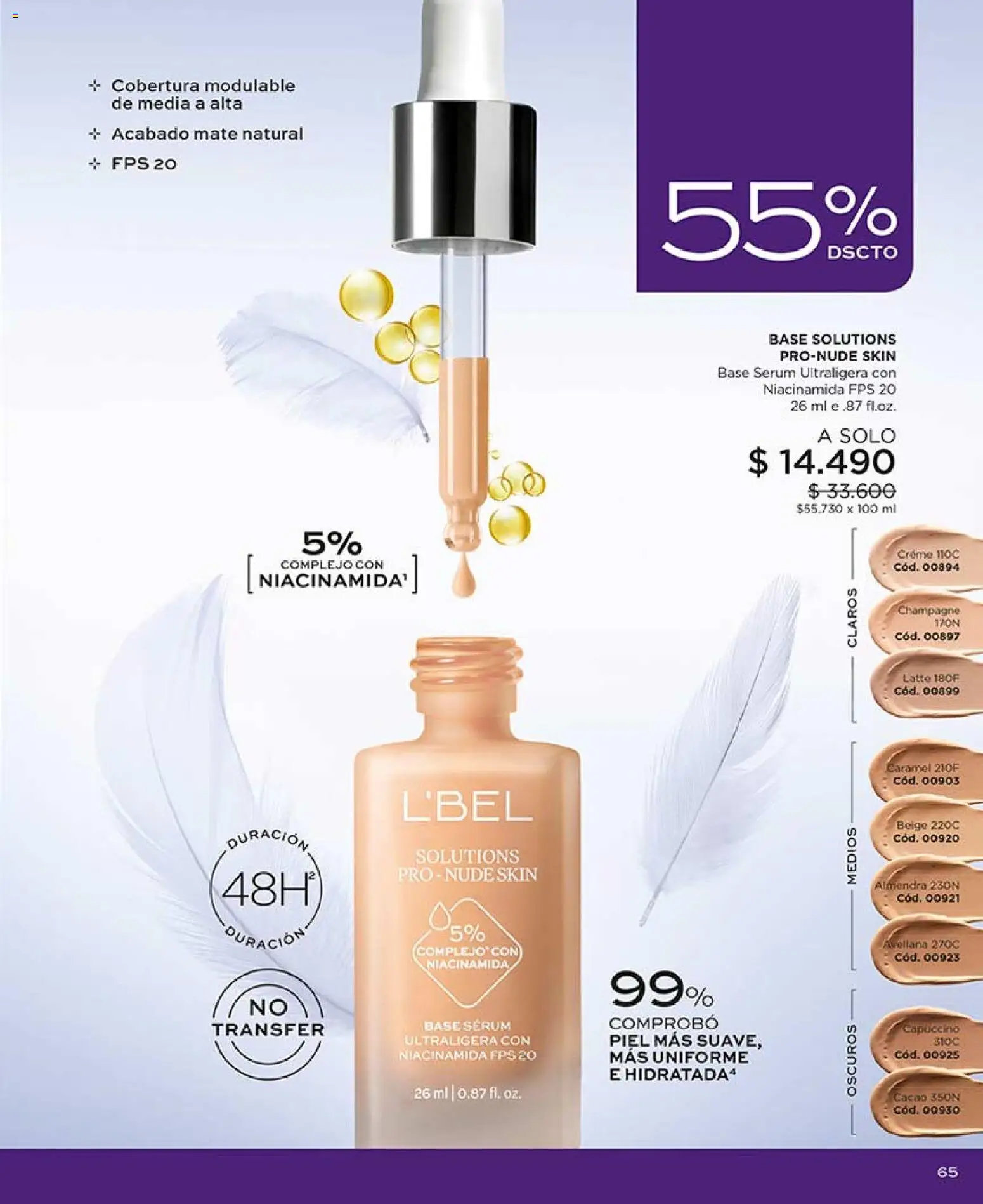 Catálogo L'Bel Campaña 9 │ válido desde el 17.05.2026 | Página: 65 | Productos: Almendra, Cacao, Base, Serum