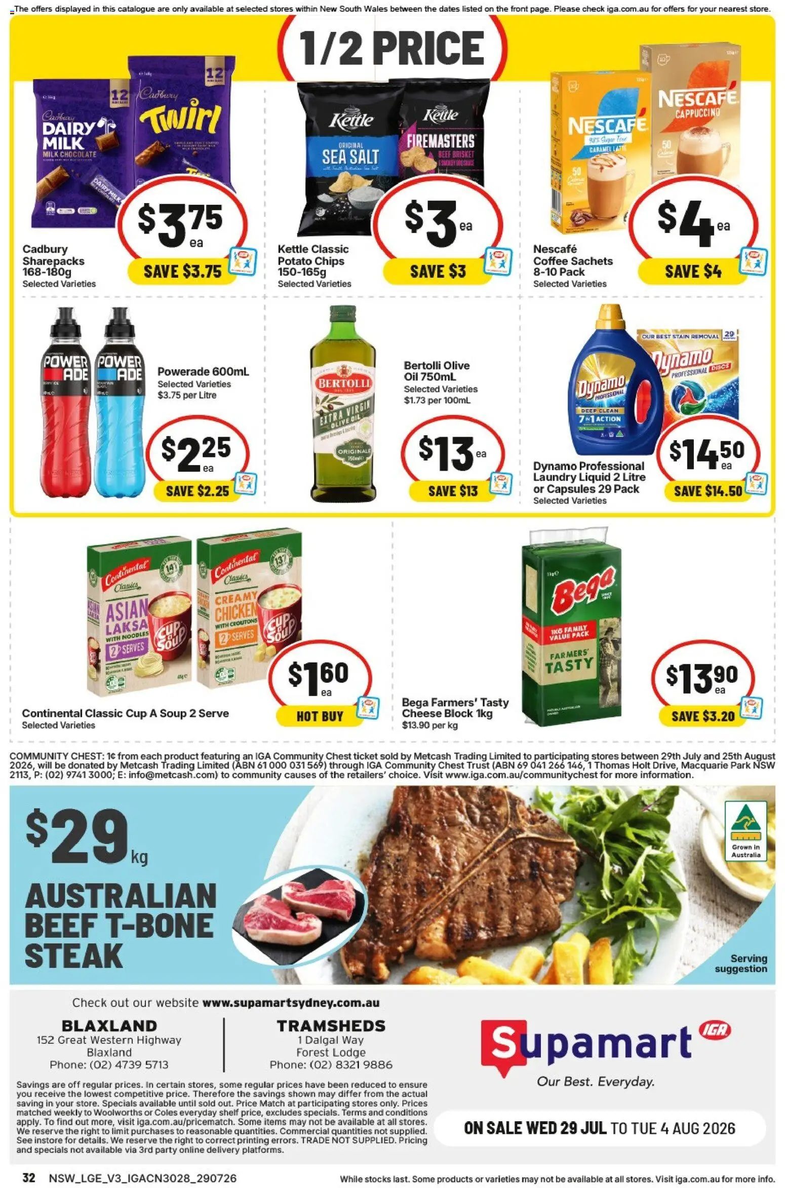 IGA catalogue - valid from 29/07/2026 | Page: 2 | Products: Soup, Phone, Nescafe, Laundry