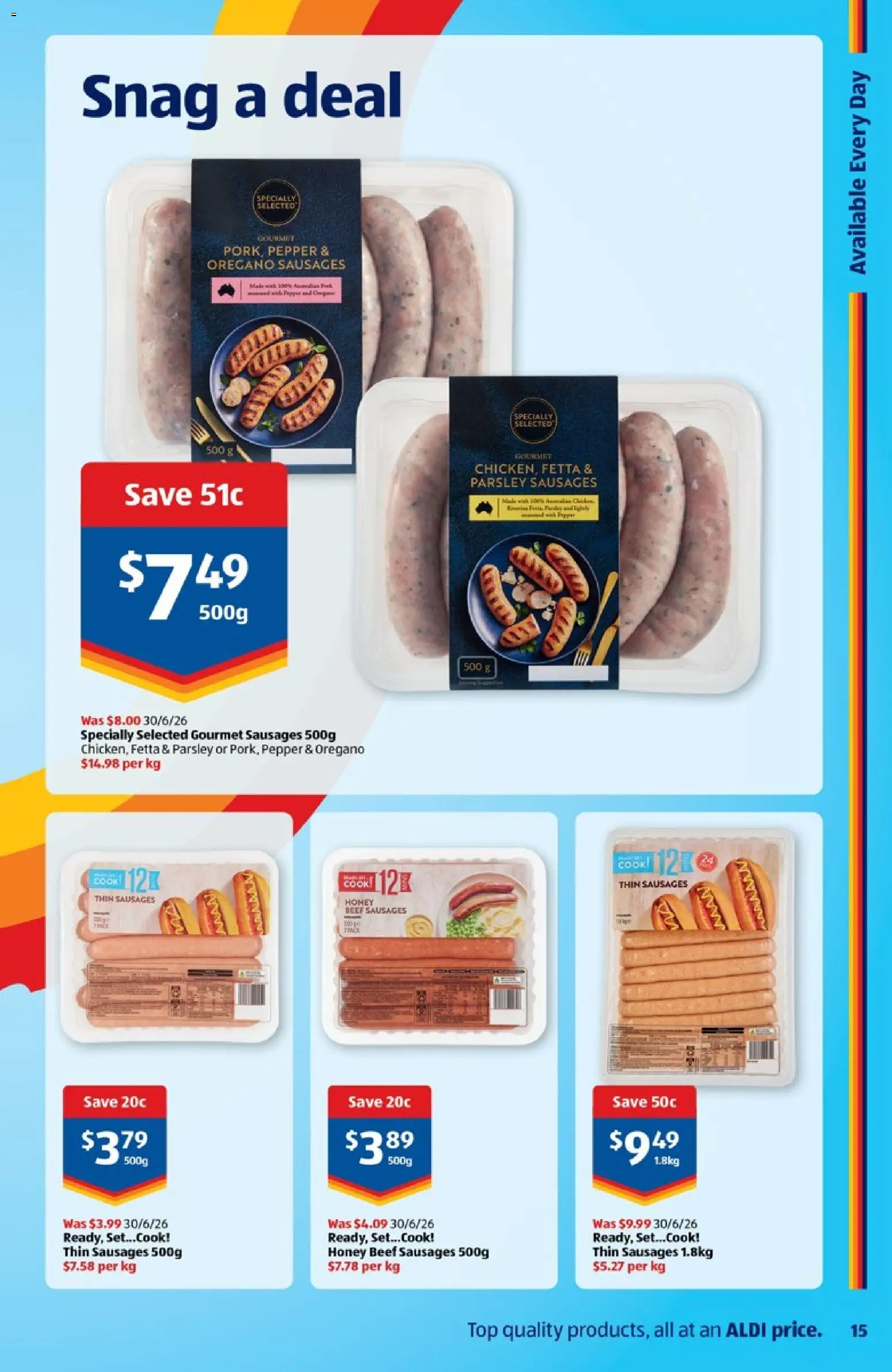 Aldi catalogue - valid from 22/07/2026 | Page: 15 | Products: Pork, Oregano, Pepper, Parsley