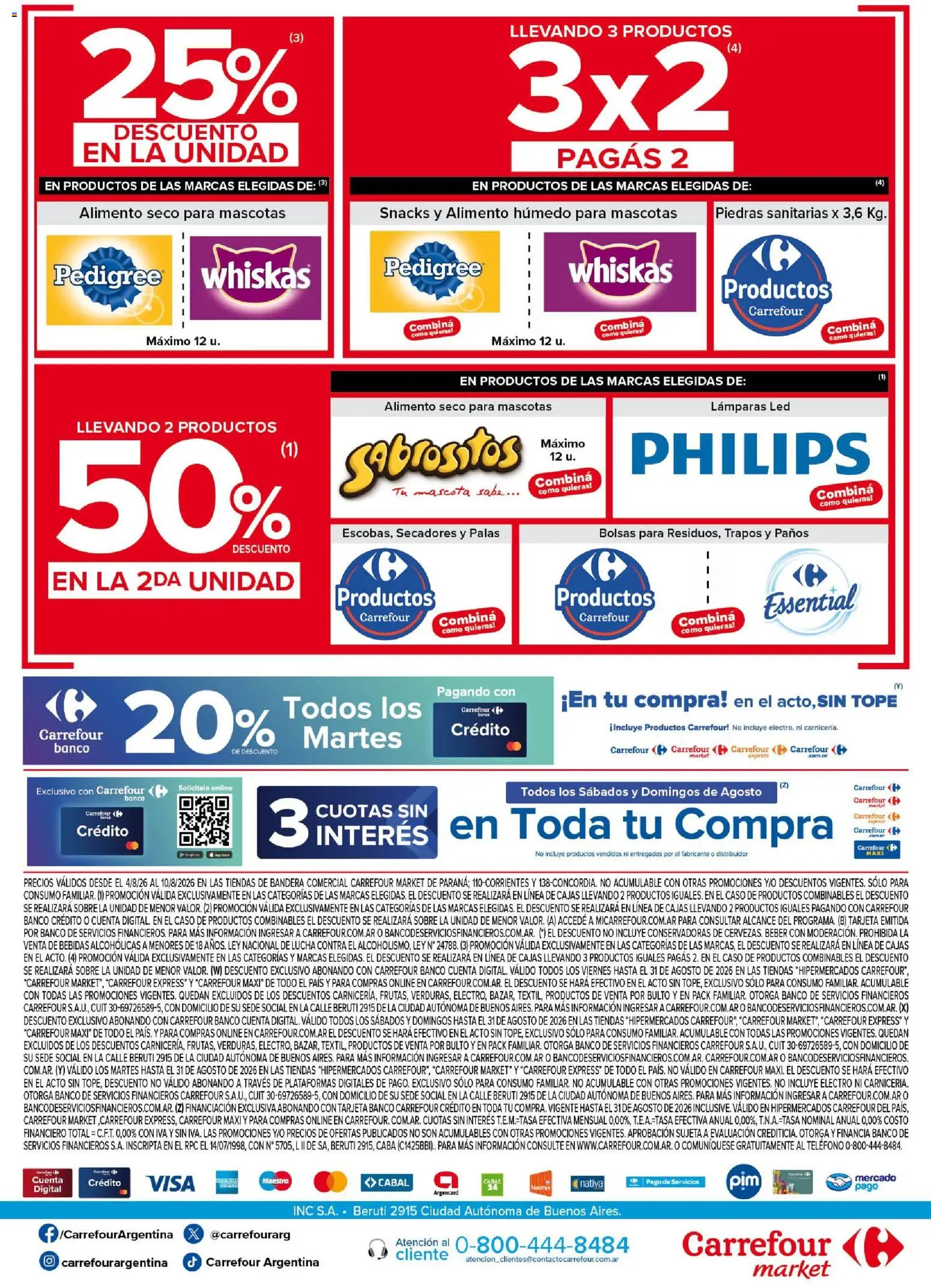 Carrefour Market catálogo │ válido desde el 04/08/2026 | Página: 6 | Productos: Teléfono, Sobre