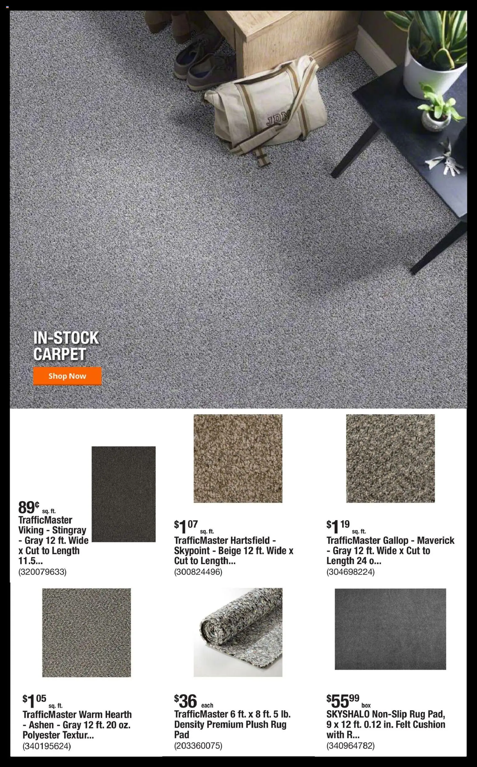 Home Depot Shop Pro Ad - FL - valid from 09.03.2026 | Page: 2 | Products: Carpet, Cushion