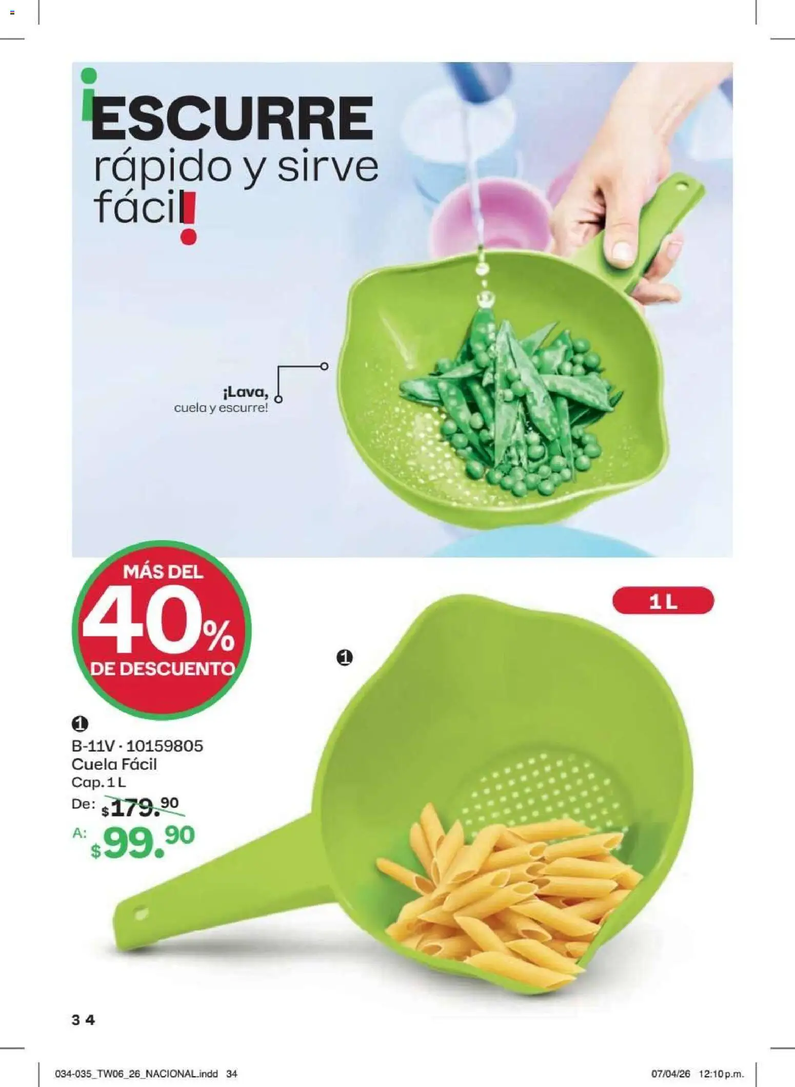 Nuevas ofertas de Tupperware válidas en toda la República Mexicana desde el 18/05/2026. ¡Encuentra las mejores ofertas en Tupperware catálogo! | Página: 34