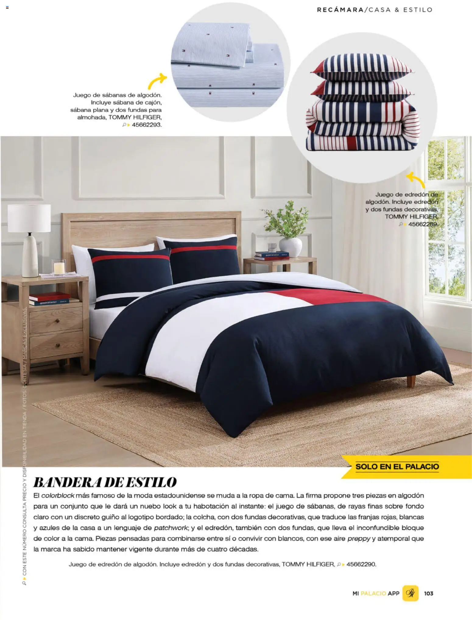Nuevas ofertas de Palacio De Hierro válidas en toda la República Mexicana desde el 01/09/2026. ¡Encuentra las mejores ofertas en Palacio De Hierro catálogo La Gaceta! | Página: 107 | Productos: Juego, Algodón, Ropa, Sabanas