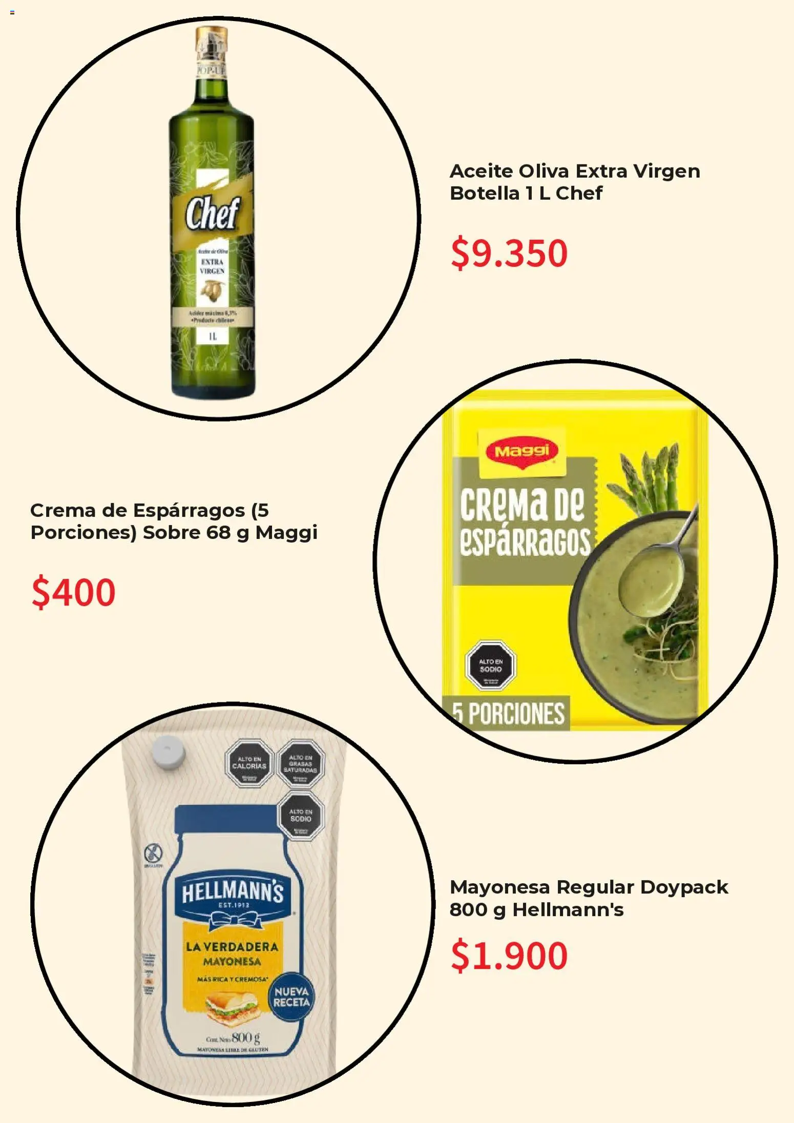 Super Bodega aCuenta Ofertas │ válido desde el 29.09.2026 | Página: 3 | Productos: Esparragos, Botella, Mayonesa, Crema