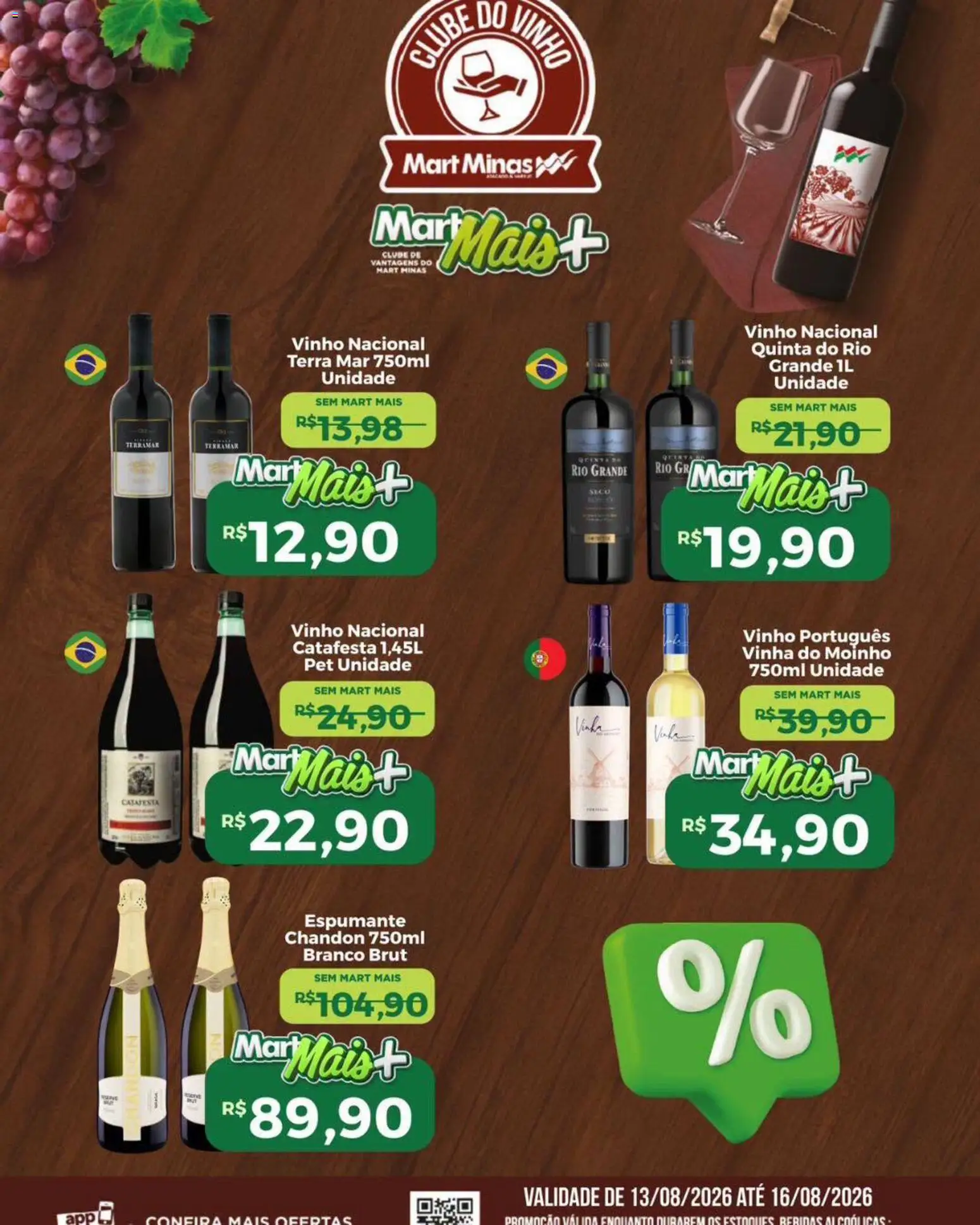Mart Minas Folheto - válido de 13/08/2026 | Página: 2 | Produtos: Espumante, Vinho