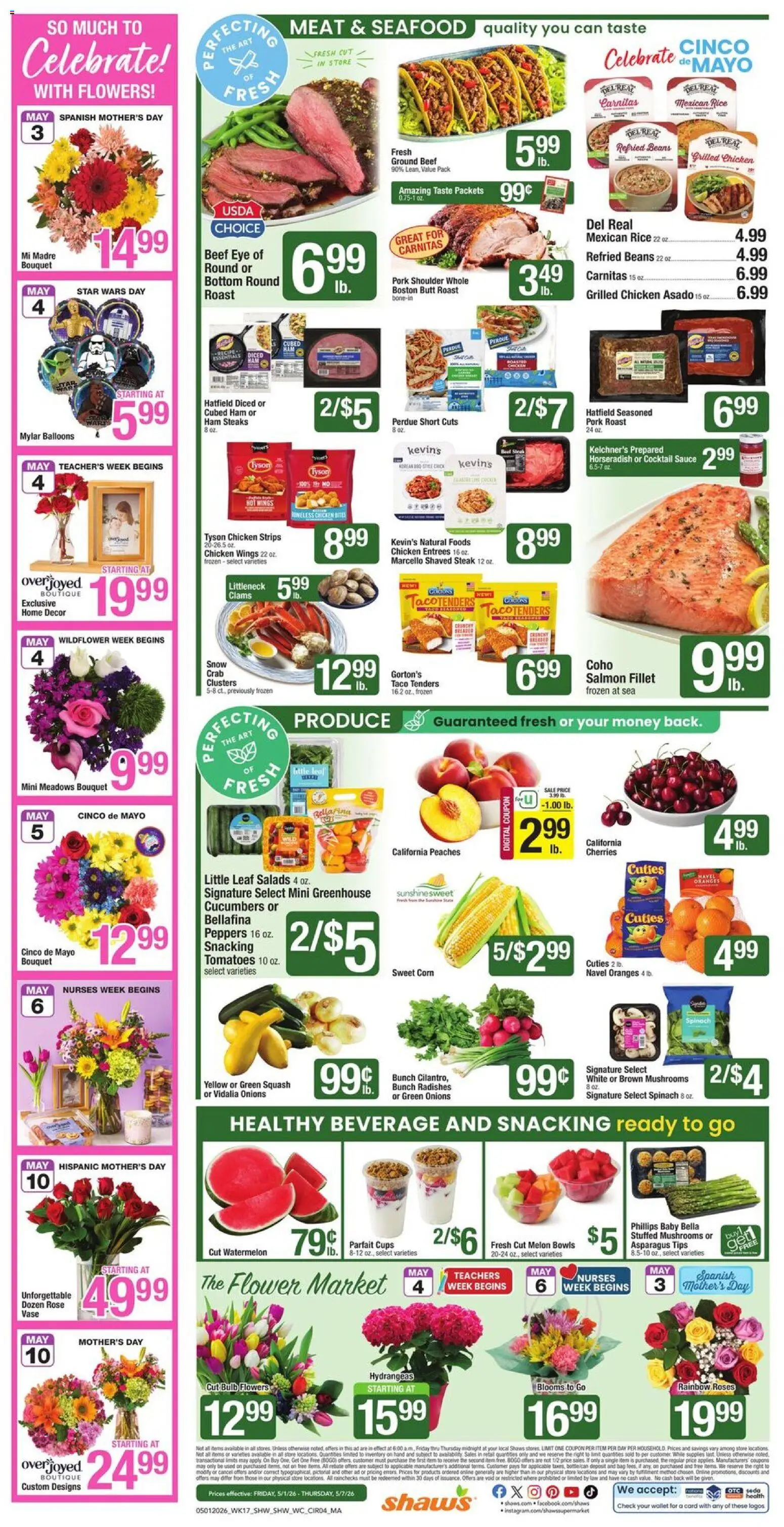 The new Shaw's flyer is now online. See all May offers on your mobile and save! | United States