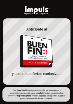 Vista previa de Impuls Buen Fin aviso, nuevo folleto de la tienda, válido en México a partir del 13/10/2026