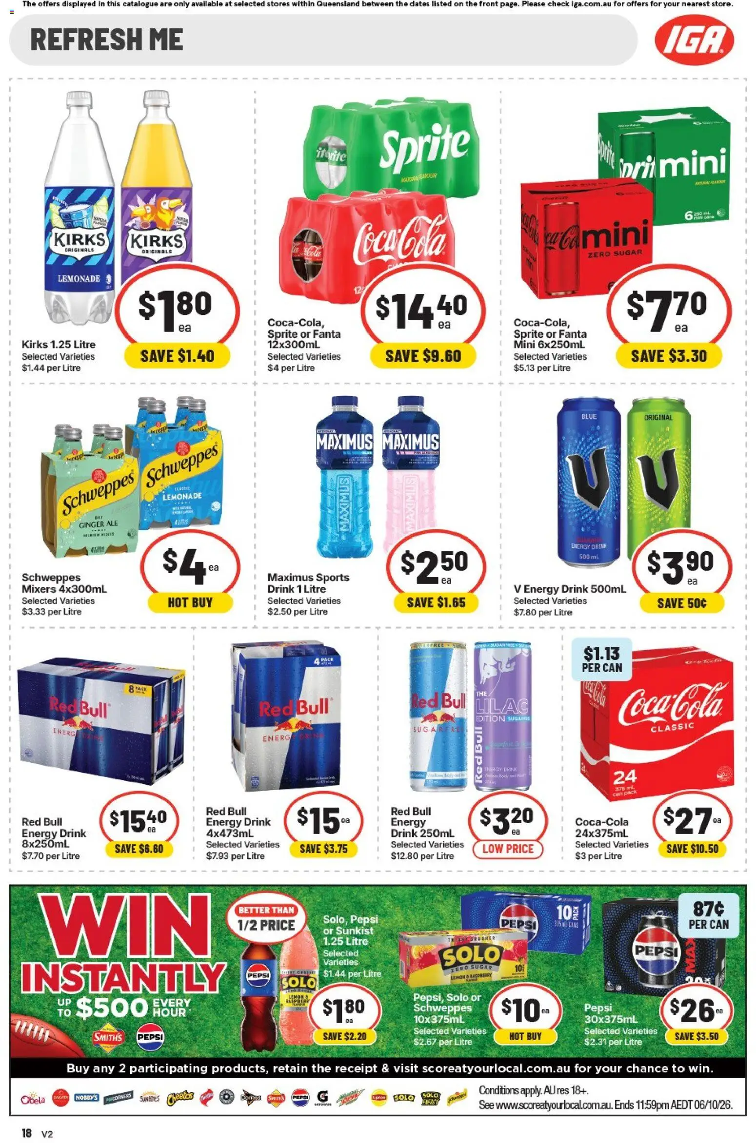 IGA catalogue - valid from 02/08/2026 | Page: 21 | Products: Ginger, Pepsi Zero, Lemon, Fanta