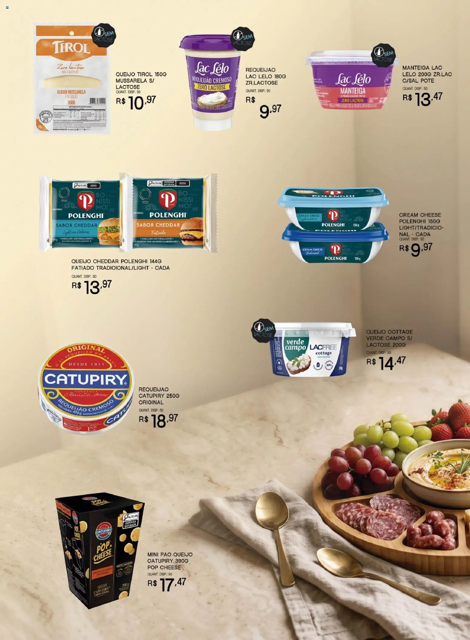Bistek Supermercados Folheto - válido de 30/09/2026 | Página: 4 | Produtos: Manteiga, Queijo, Cheddar, Requeijão