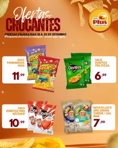 Rede Plus Supermercados ofertas Crocantes - Pré-Visualização do folheto da loja Rede Plus Supermercados, válido de 18/09/2026 | Página: 2 | Produtos: Presunto, Cream cheese, Ketchup, Batata