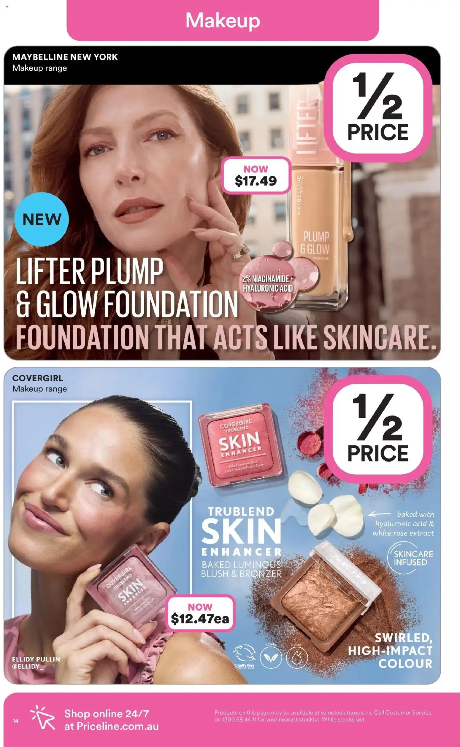 Priceline Pharmacy catalogue - valid from 05.03.2026 | Page: 14 | Products: Bronzer, Blush, Makeup, Foundation
