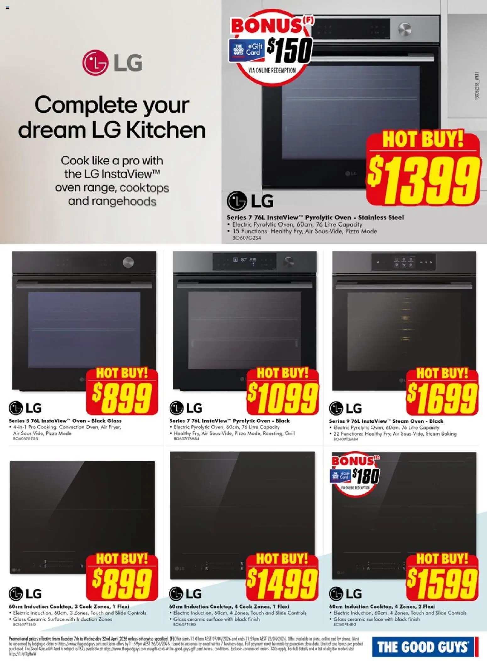 The Good Guys catalogue - valid from 06.04.2026 | Page: 10 | Products: Pizza, Oven, Grill