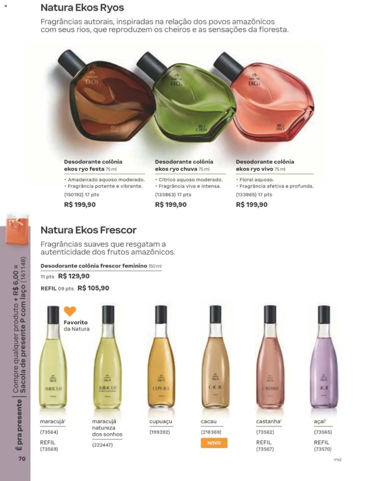 Natura Folheto - válido de 22/06/2026 | Página: 70 | Produtos: Maracujá, Fragrância, Desodorante