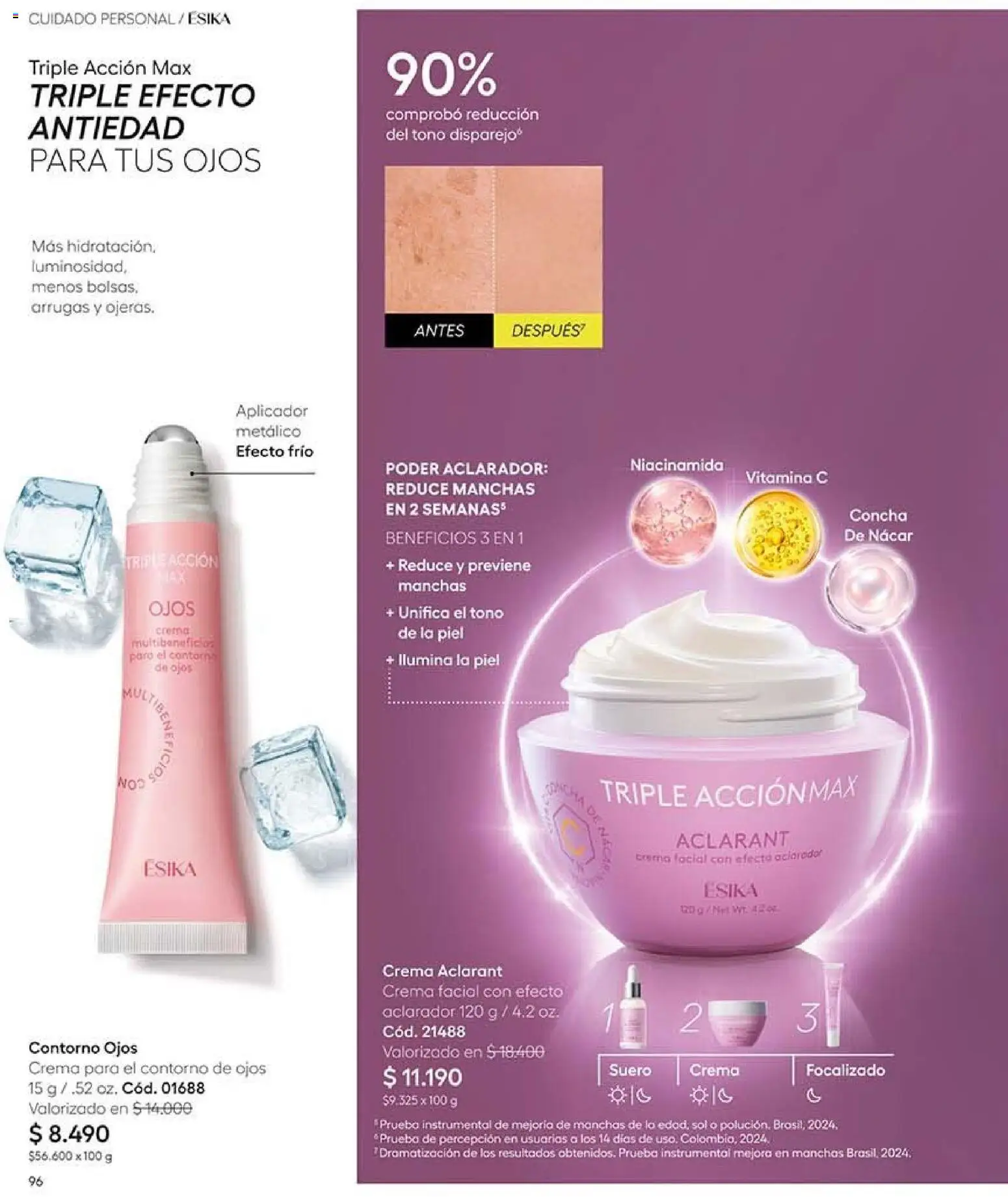 Catálogo Ésika Campaña 16 │ válido desde el 28.09.2026 | Página: 112 | Productos: Contorno, Crema, Contorno de ojos