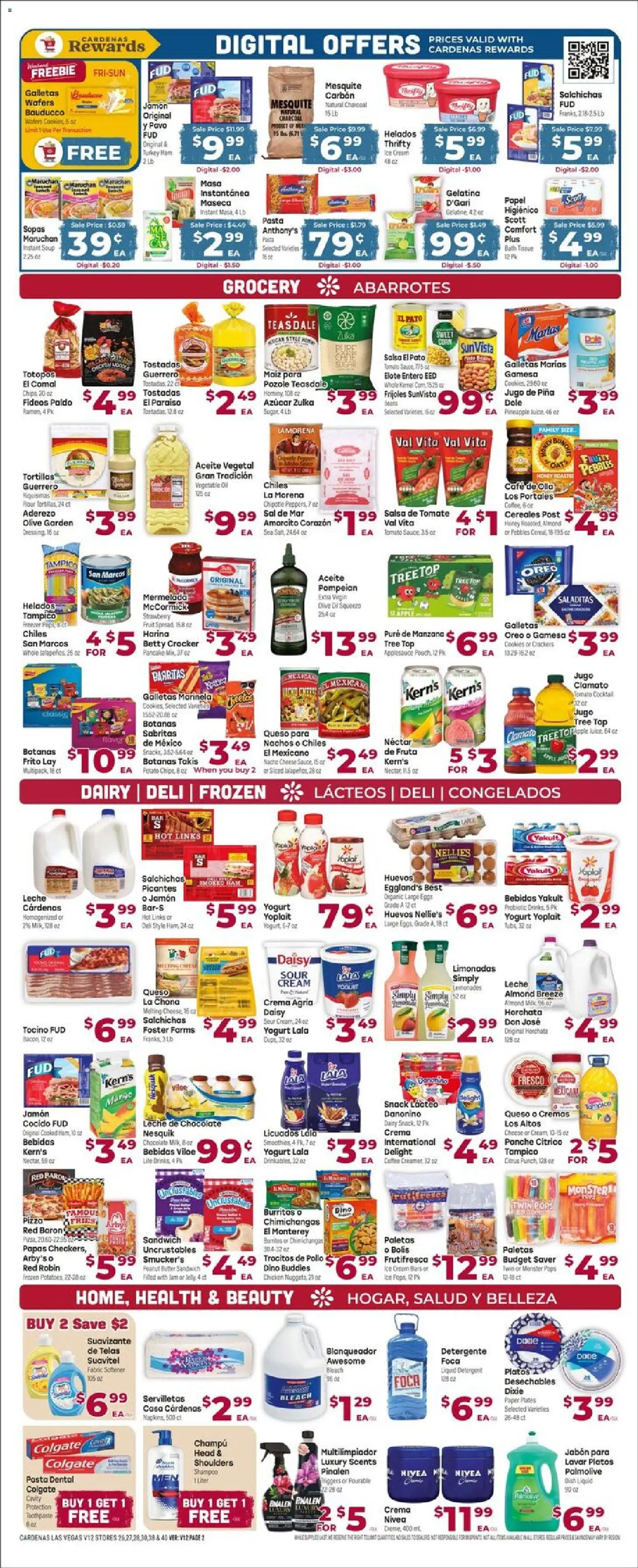Cardenas Weekly Ad - NV - valid from 15.04.2026 | Page: 2 | Products: Shampoo, Butter, Oil, Potatoes