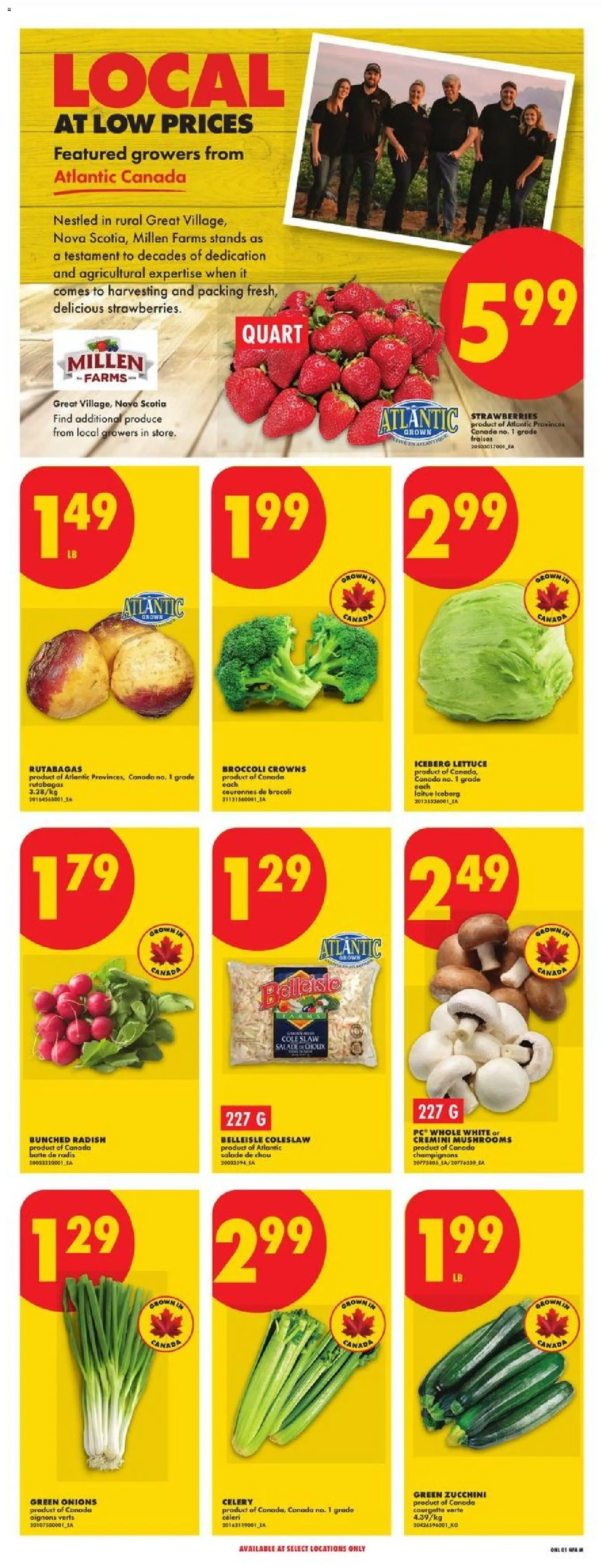 No Frills flyer valid from Jul 16, 2026 | Page: 3 | Products: Strawberries, PC
