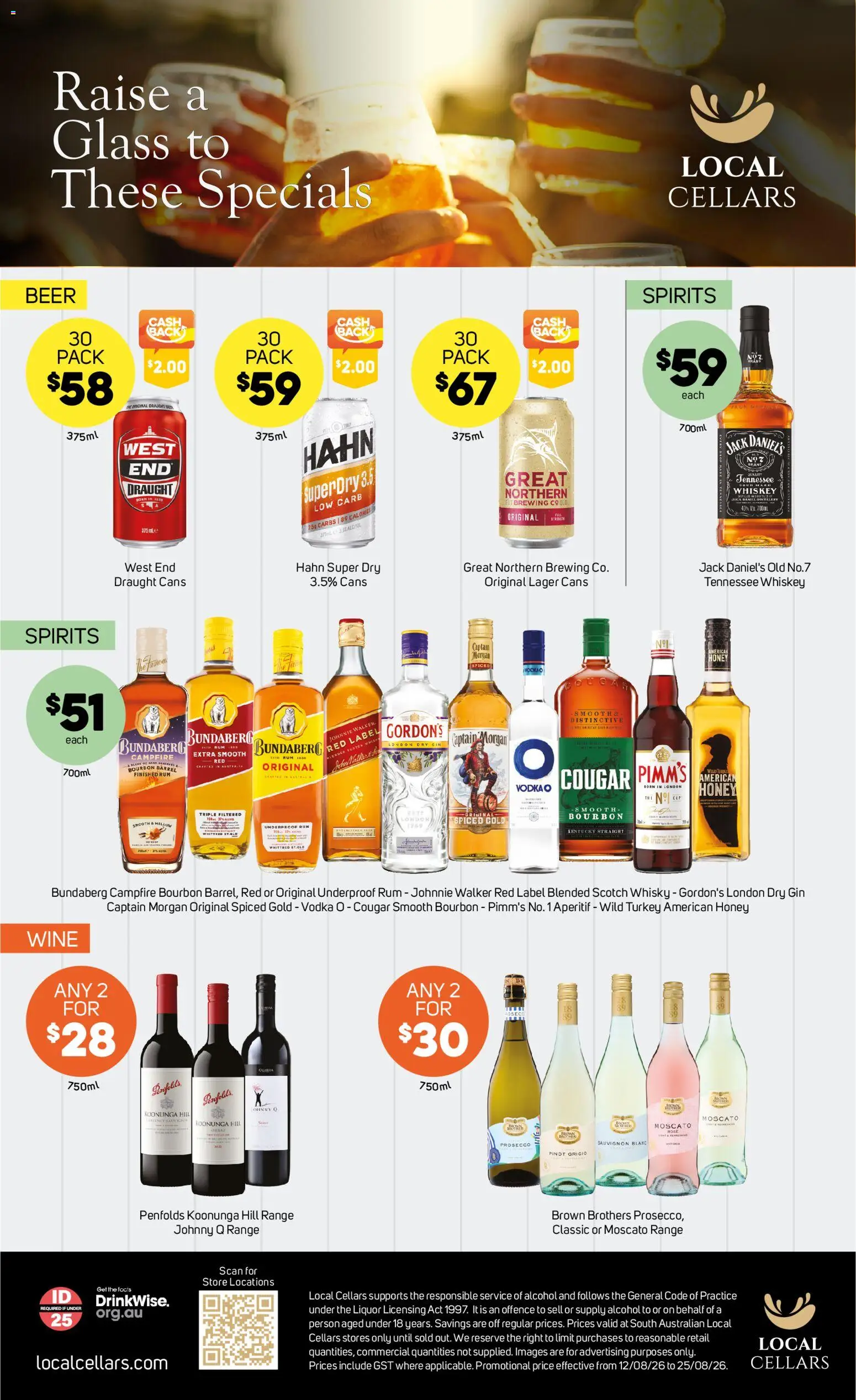 Foodland catalogue - valid from 12/08/2026 | Page: 34 | Products: Honey, Gin, Whiskey, Jack Daniel’s