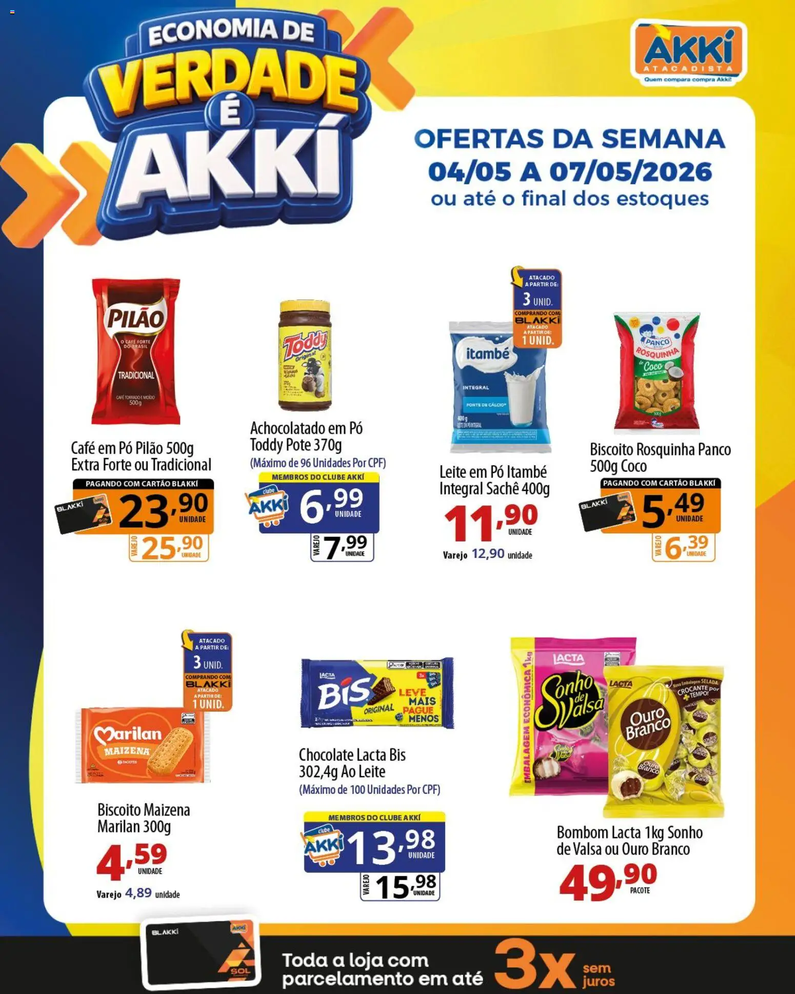 Akki Atacadista ofertas Semanal de 04/05/2026 ? Não perca as melhores promoções! | Brasil