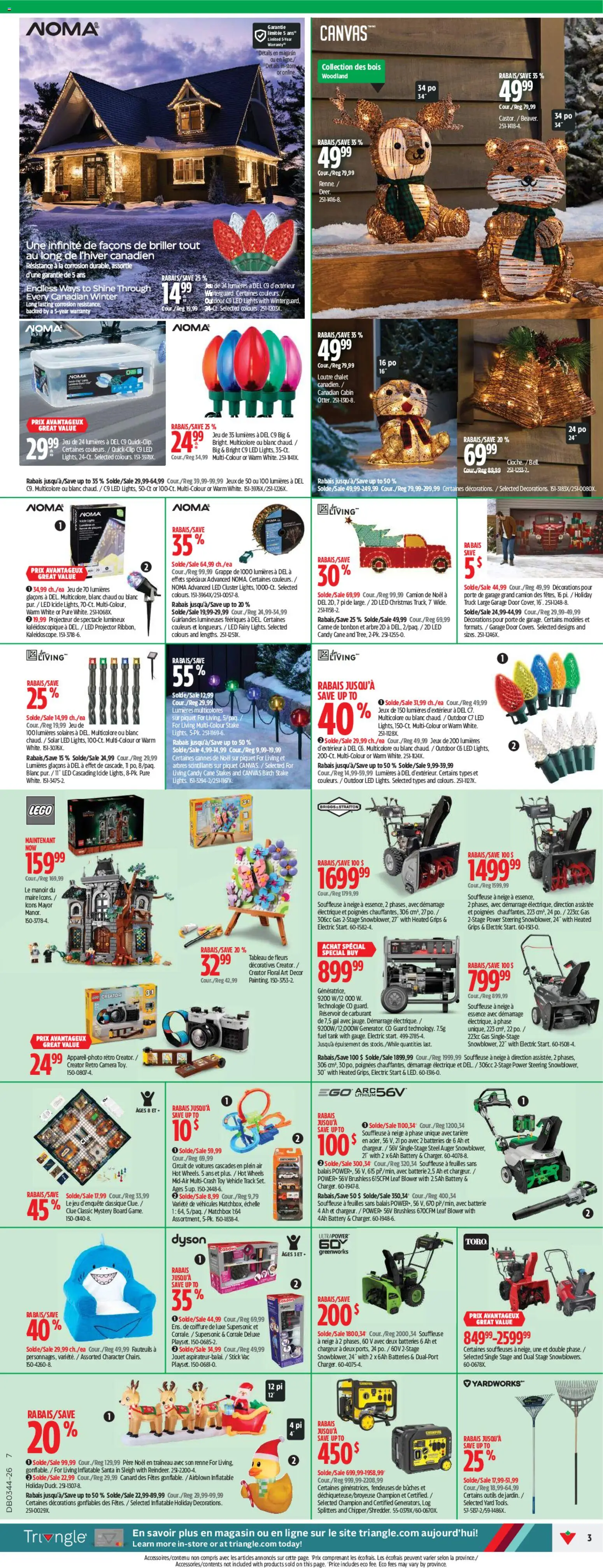 Canadian Tire flyer valid from Oct 29, 2026 | Page: 3