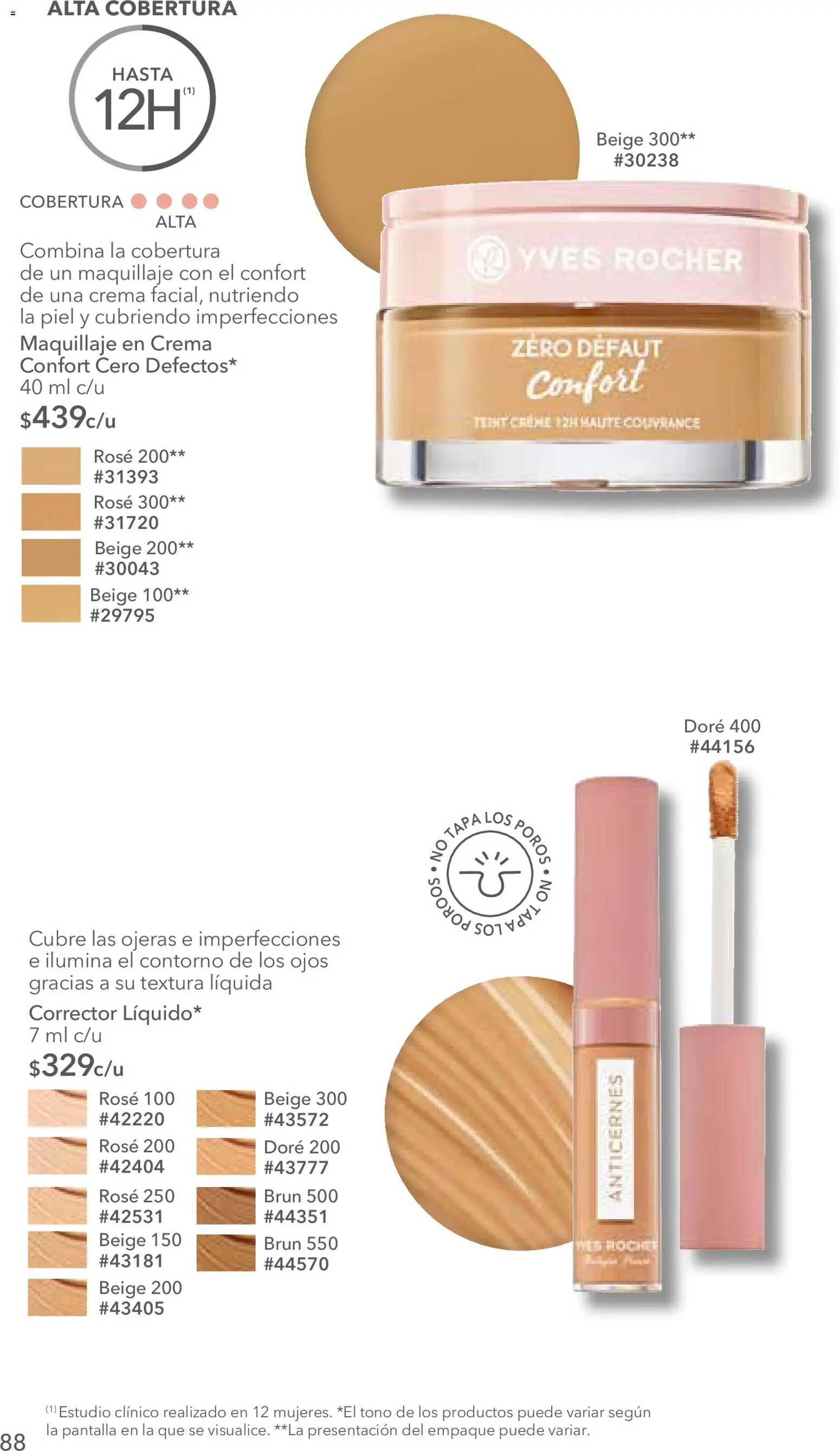 Nuevas ofertas de Yves Rocher válidas en toda la República Mexicana desde el 06/10/2026. ¡Encuentra las mejores ofertas en Yves Rocher campaña 14 2026! | Página: 90 | Productos: Crema, Contorno, Maquillaje, Corrector