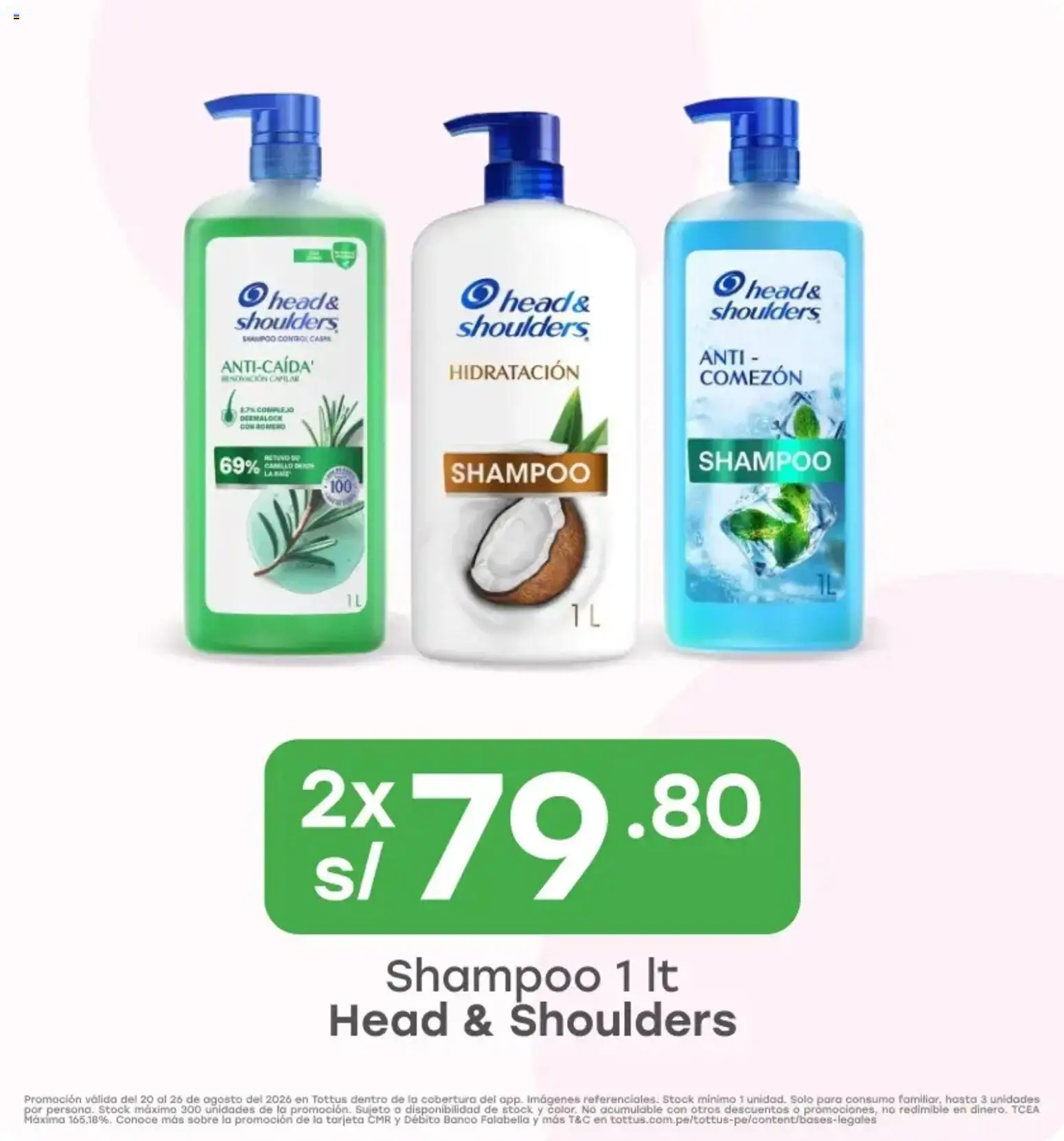 Catálogo Tottus válido desde 20/08/2026 | Página: 5 | Productos: Shampoo, Head & Shoulders