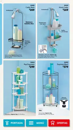 Vista previa de Betterware campaña 8 2026, nuevo folleto de la tienda, válido en México a partir del 03/08/2026 | Página: 92 | Productos: Repisa, Canasta, Jabonera