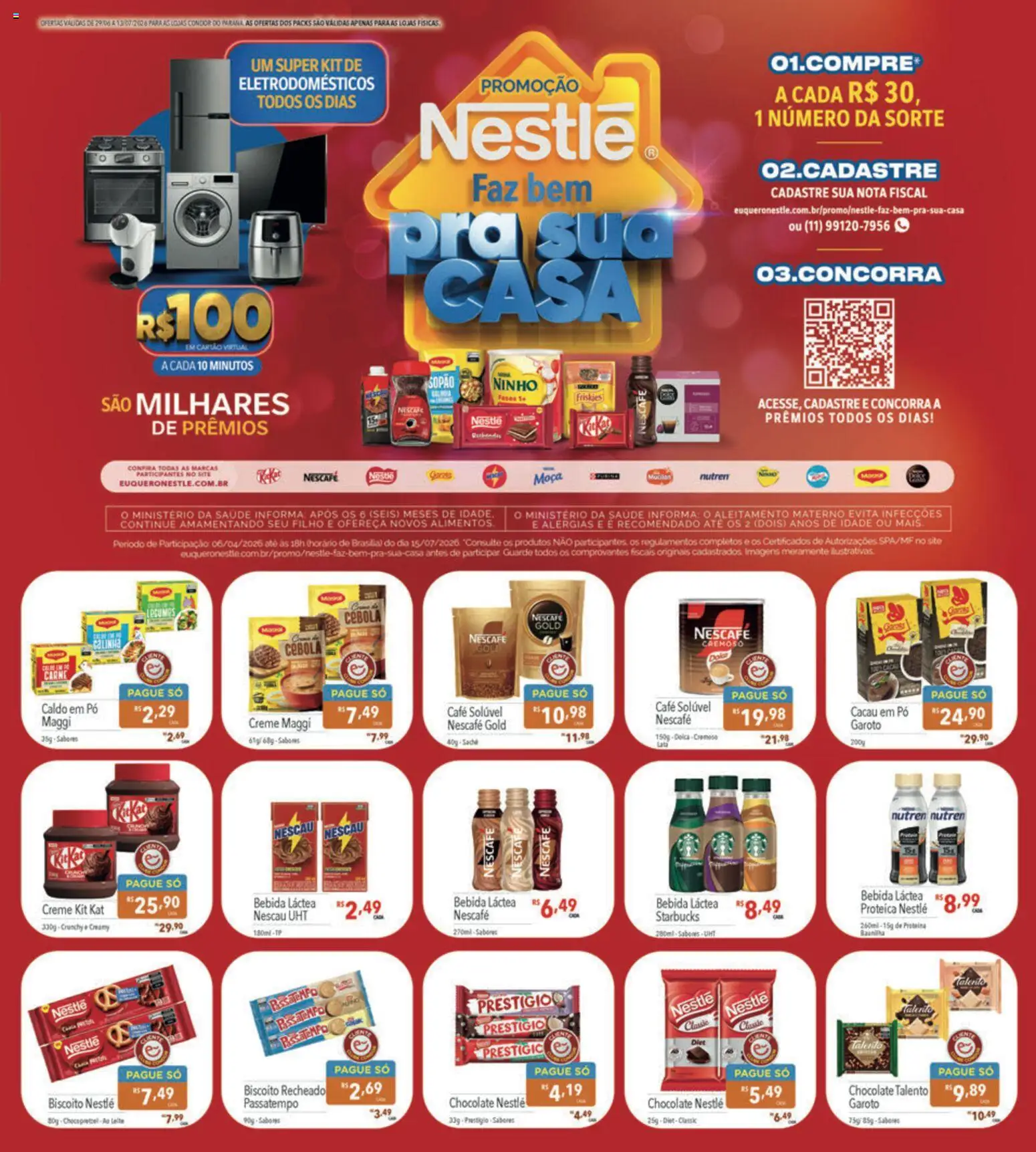 Supermercados Condor Folheto - válido de 29/06/2026 | Página: 11 | Produtos: Pó, Café, Carne, Creme