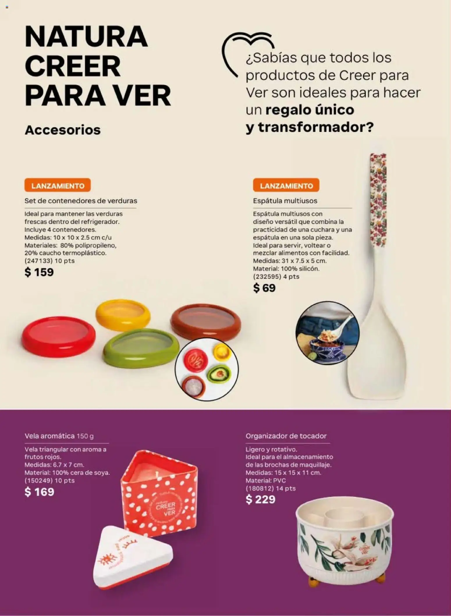 Nuevas ofertas de Natura válidas en toda la República Mexicana desde el 20/02/2026. ¡Encuentra las mejores ofertas en Natura campaña 4 2026! | Página: 148 | Productos: Espátula, Cera, Organizador, Cuchara