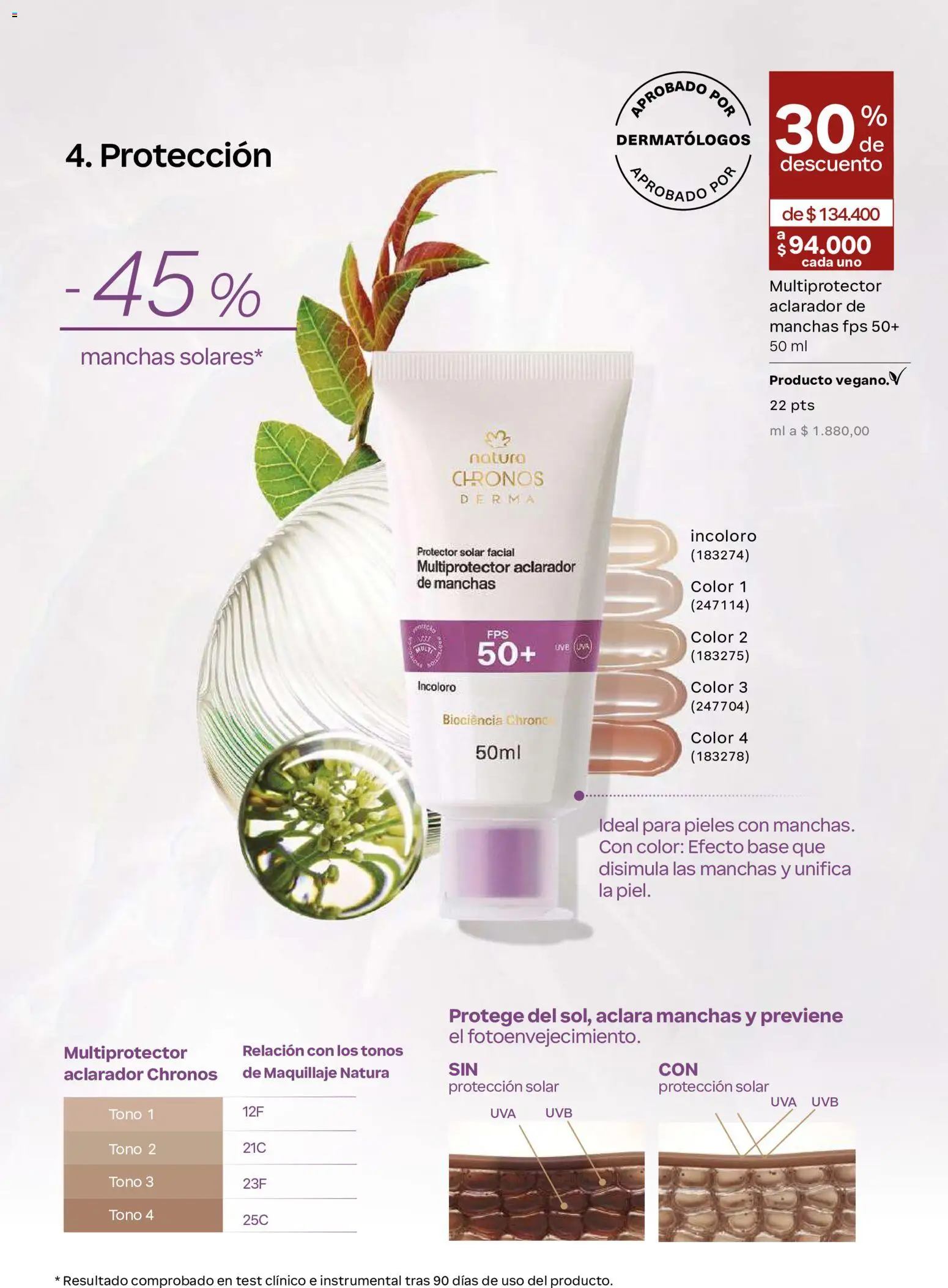 Natura revista - valida desde el 23/09/2026 | Página: 119 | Productos: Maquillaje, Uva, Protector solar