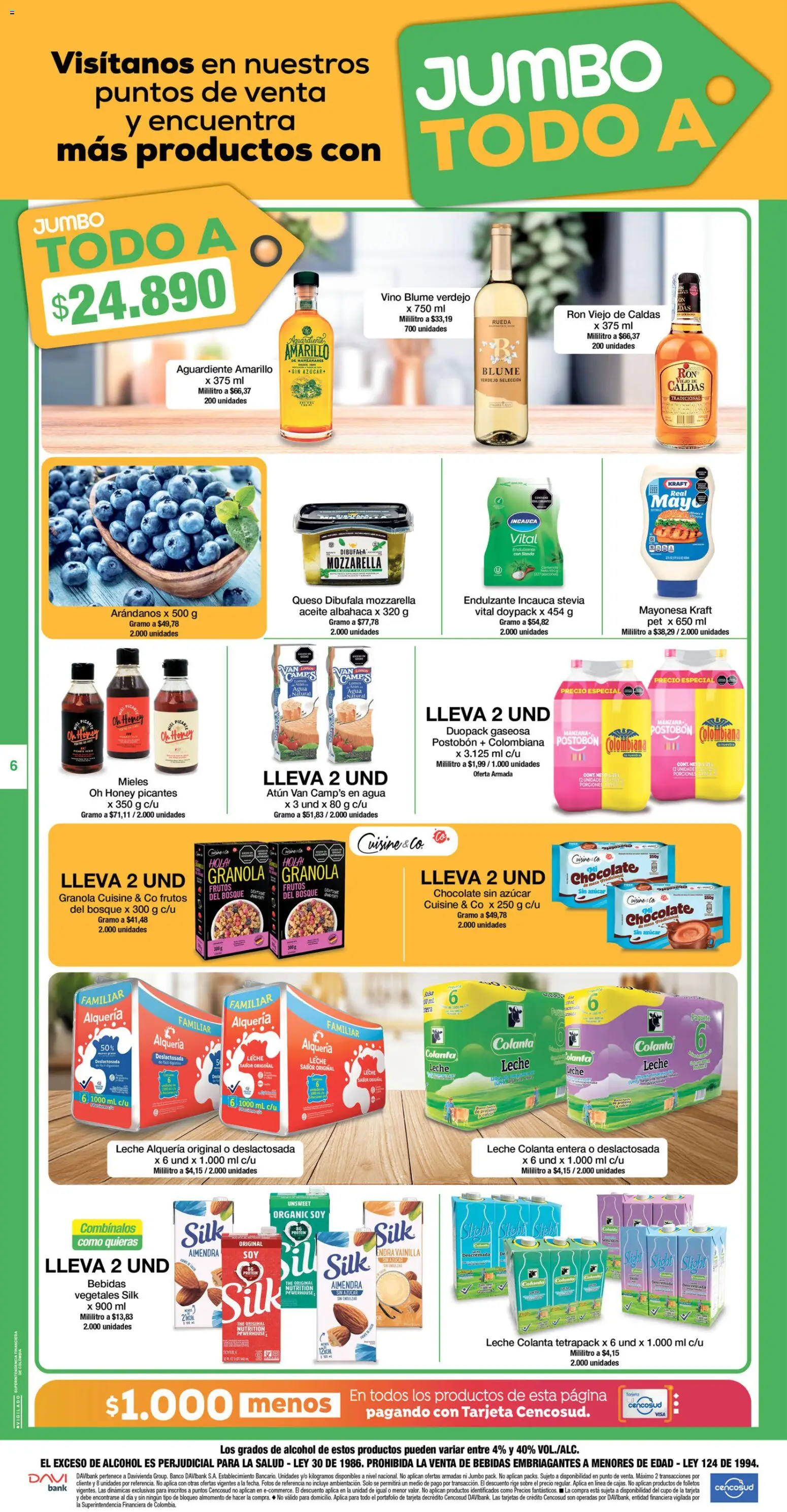 Jumbo revista - valida desde el 20/08/2026 | Página: 6 | Productos: Almendra, Banco, Queso, Endulzante