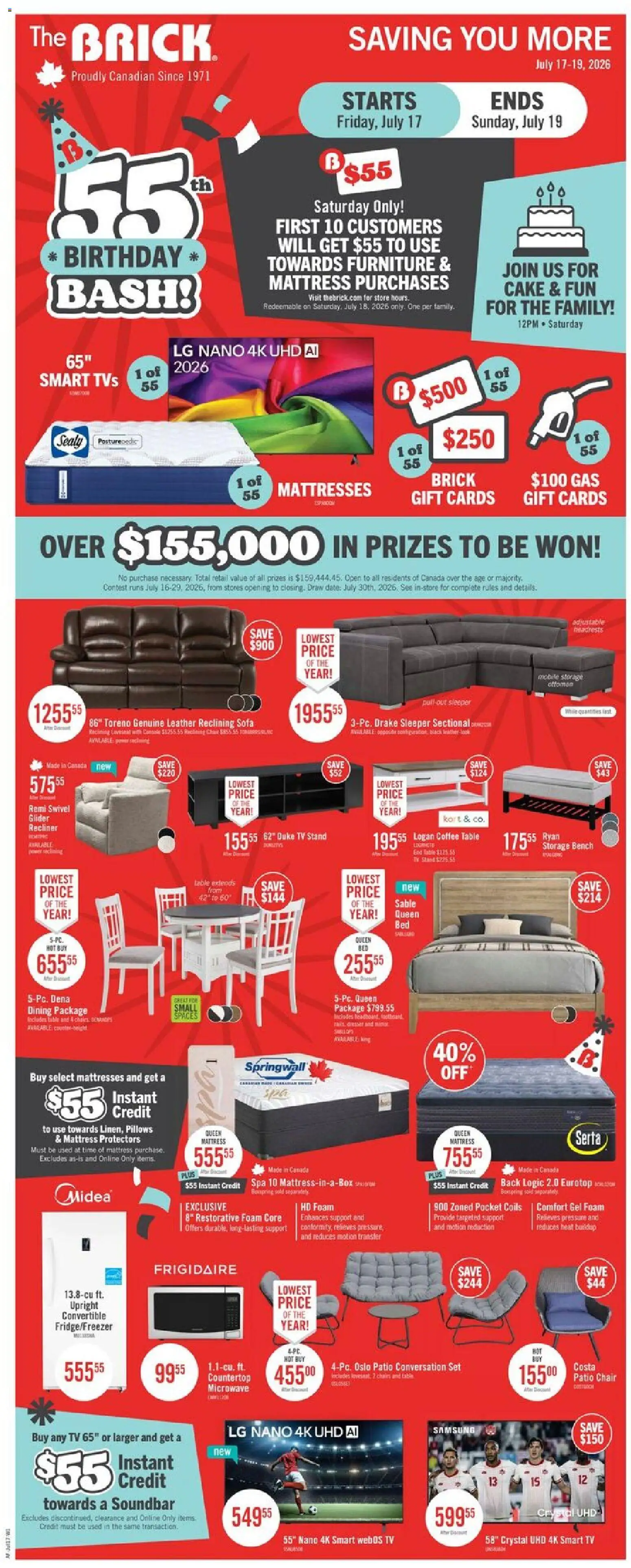 The Brick flyer valid from Jul 16, 2026 | Page: 1