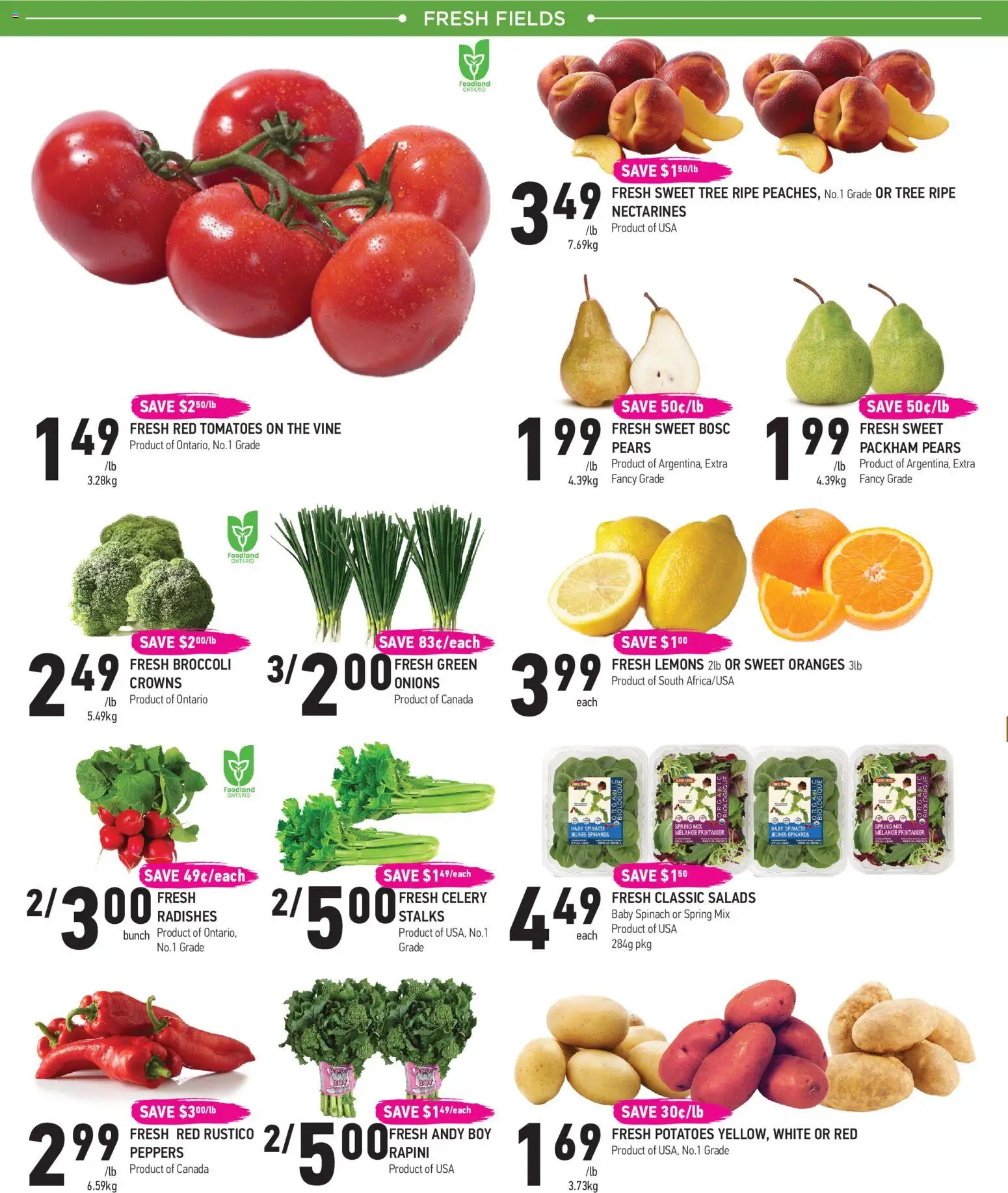 Coppas Fresh Market flyer valid from Jul 9, 2026 | Page: 2 | Products: Potatoes, Oranges, Tomatoes