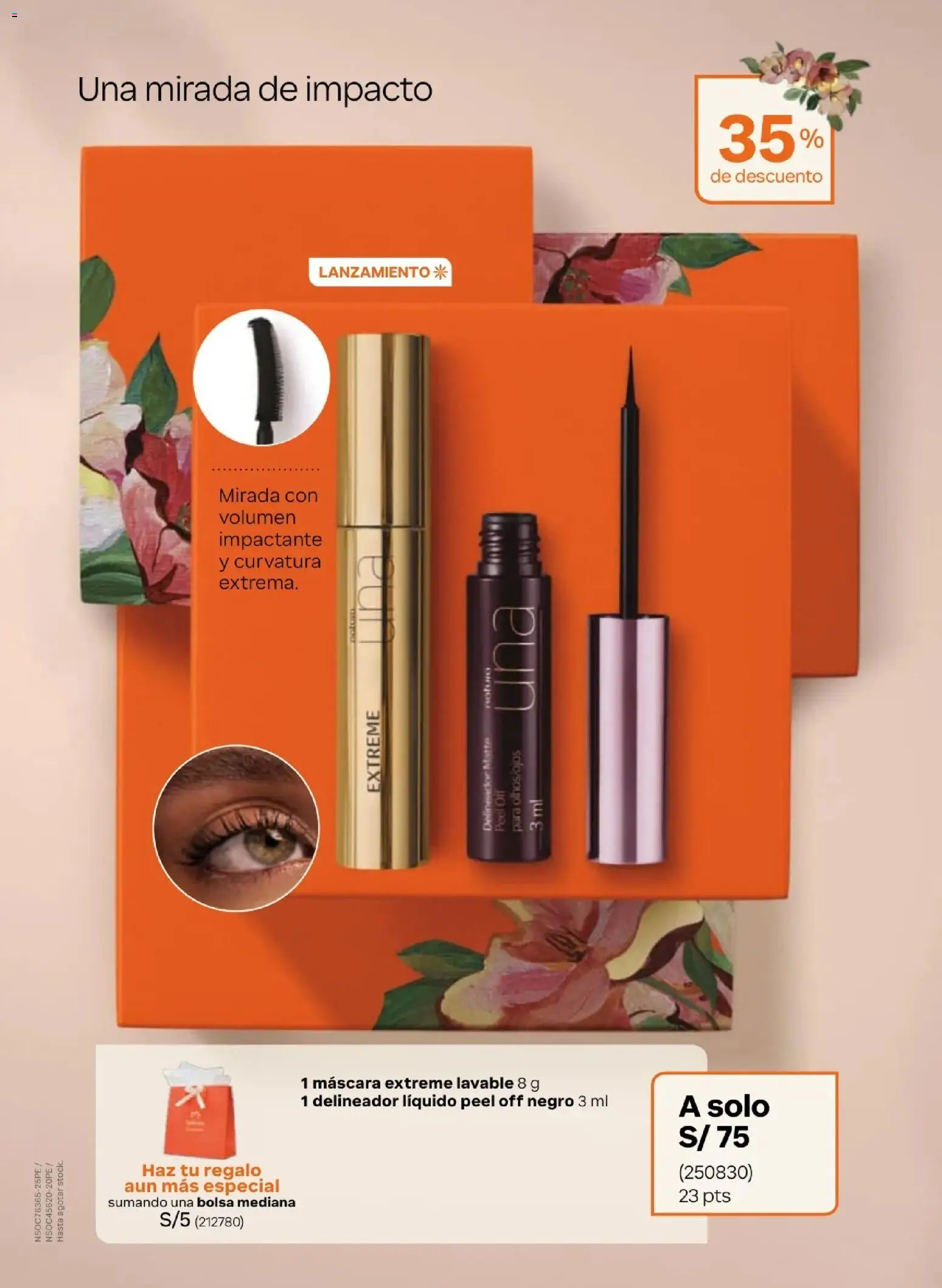 Catálogo Natura válido desde 31/03/2026 | Página: 26 | Productos: Máscara, Delineador, Bolsa
