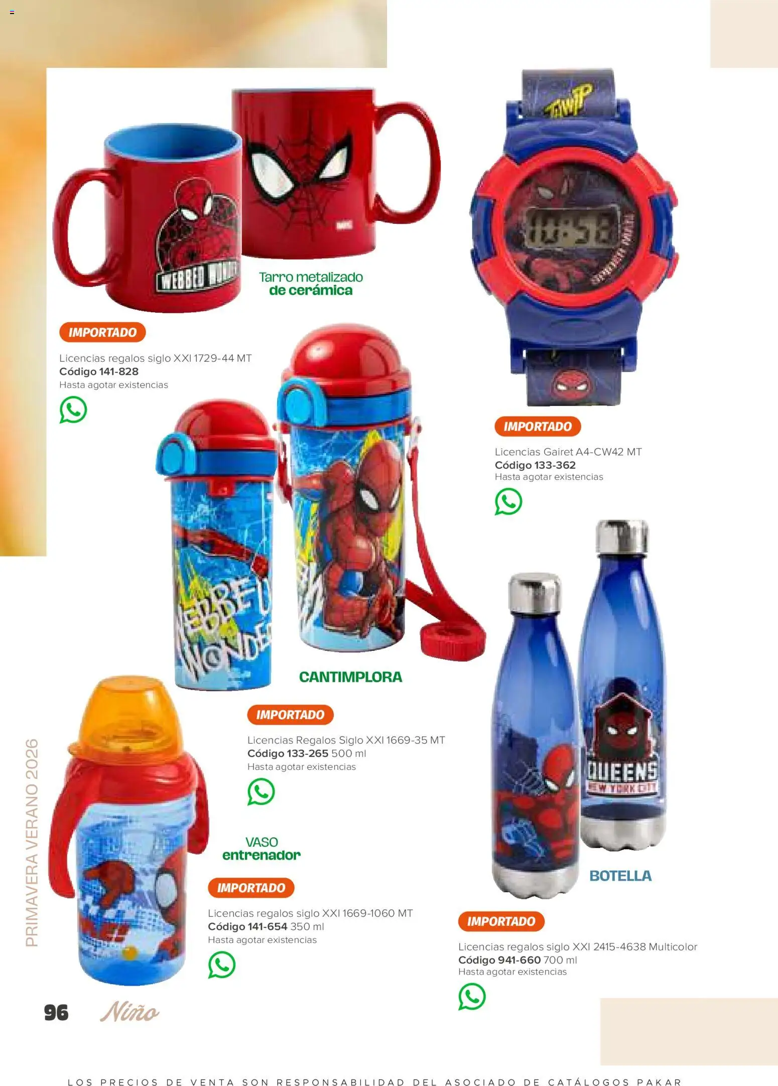 Nuevas ofertas de SC Pakar válidas en toda la República Mexicana desde el 30.01.2026. ¡Encuentra las mejores ofertas en SC Pakar catálogo Niño! | Página: 96 | Productos: Botella