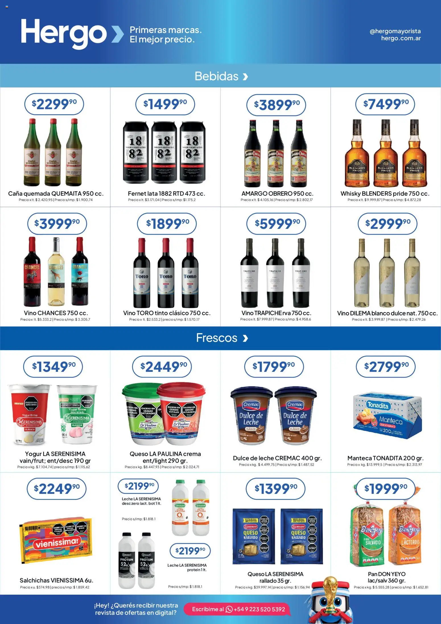 Hergo catálogo │ válido desde el 17.06.2026 | Página: 4 | Productos: Whisky, Queso, Yogur, Crema
