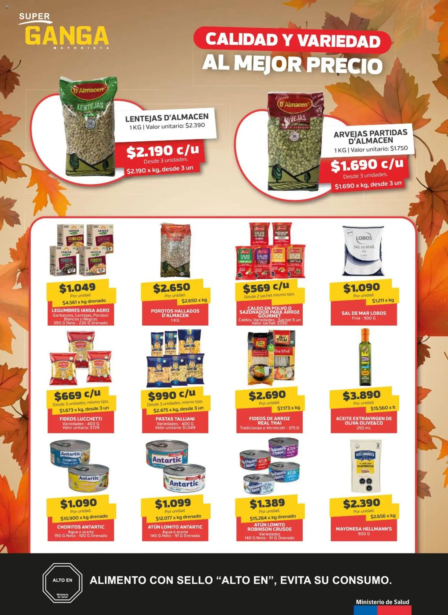 Super Ganga ofertas  │ válido desde el 09.04.2026 | Página: 2 | Productos: Agua, Porotos, Arroz, Arvejas