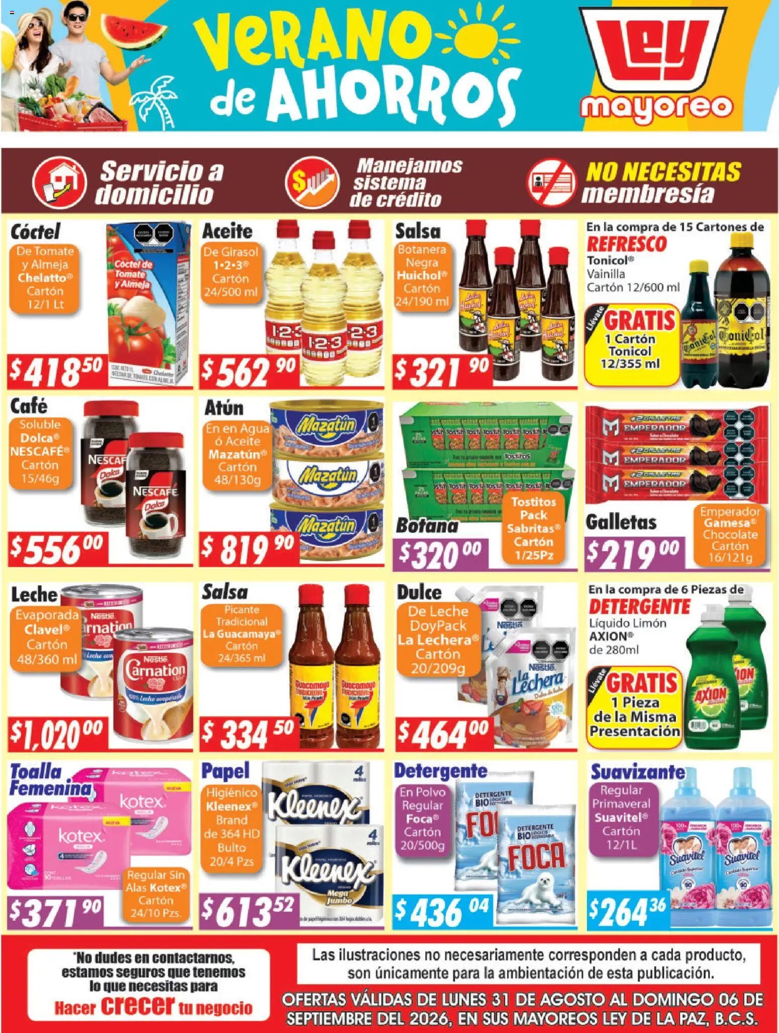 Nuevas ofertas de Casa Ley válidas en toda la República Mexicana desde el 31/08/2026. ¡Encuentra las mejores ofertas en Casa Ley folleto La Paz! | Página: 4 | Productos: Tomate, Chocolate, Vainilla, Suavizante
