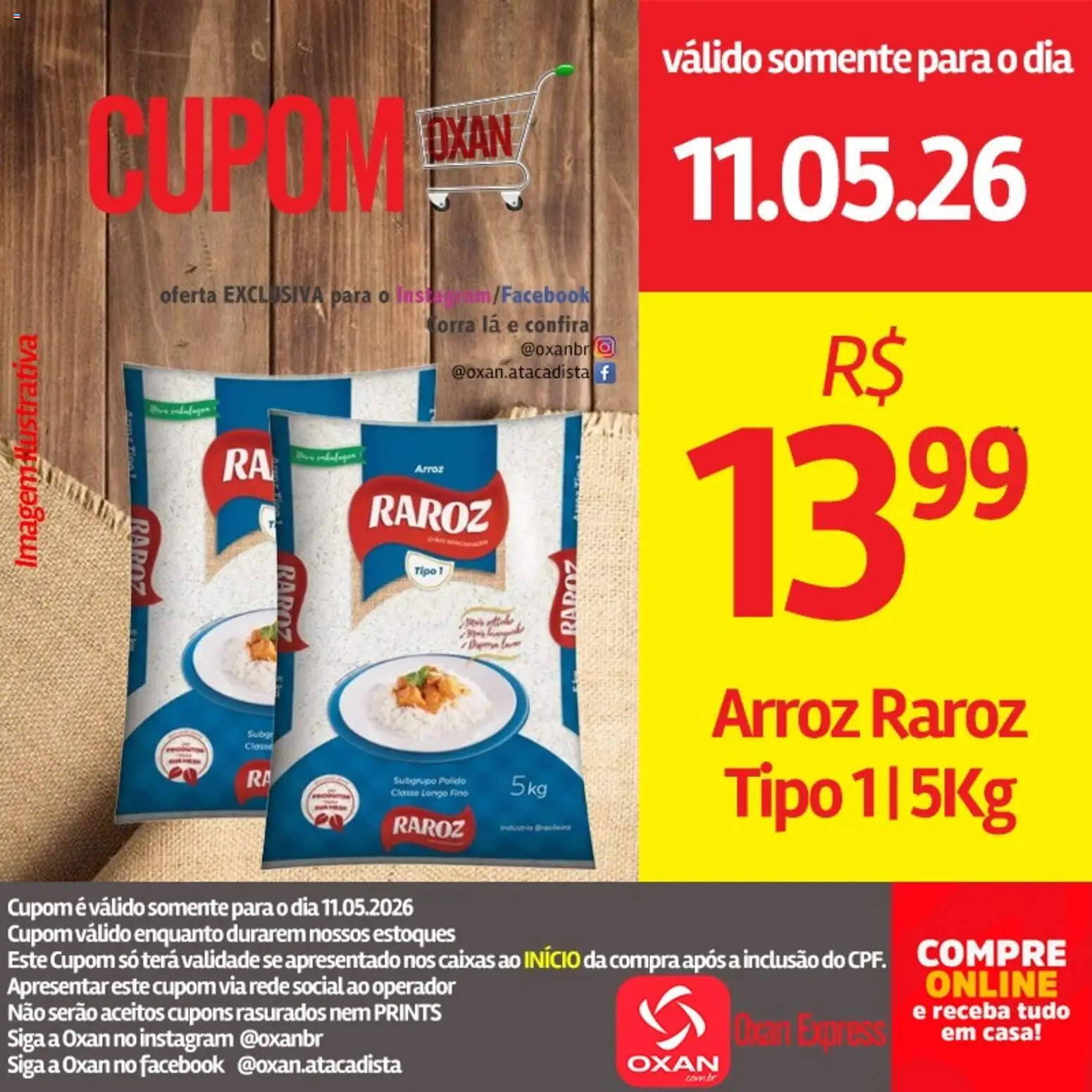 Oxan Atacadista Folheto - válido de 11.05.2026 | Página: 6 | Produtos: Arroz