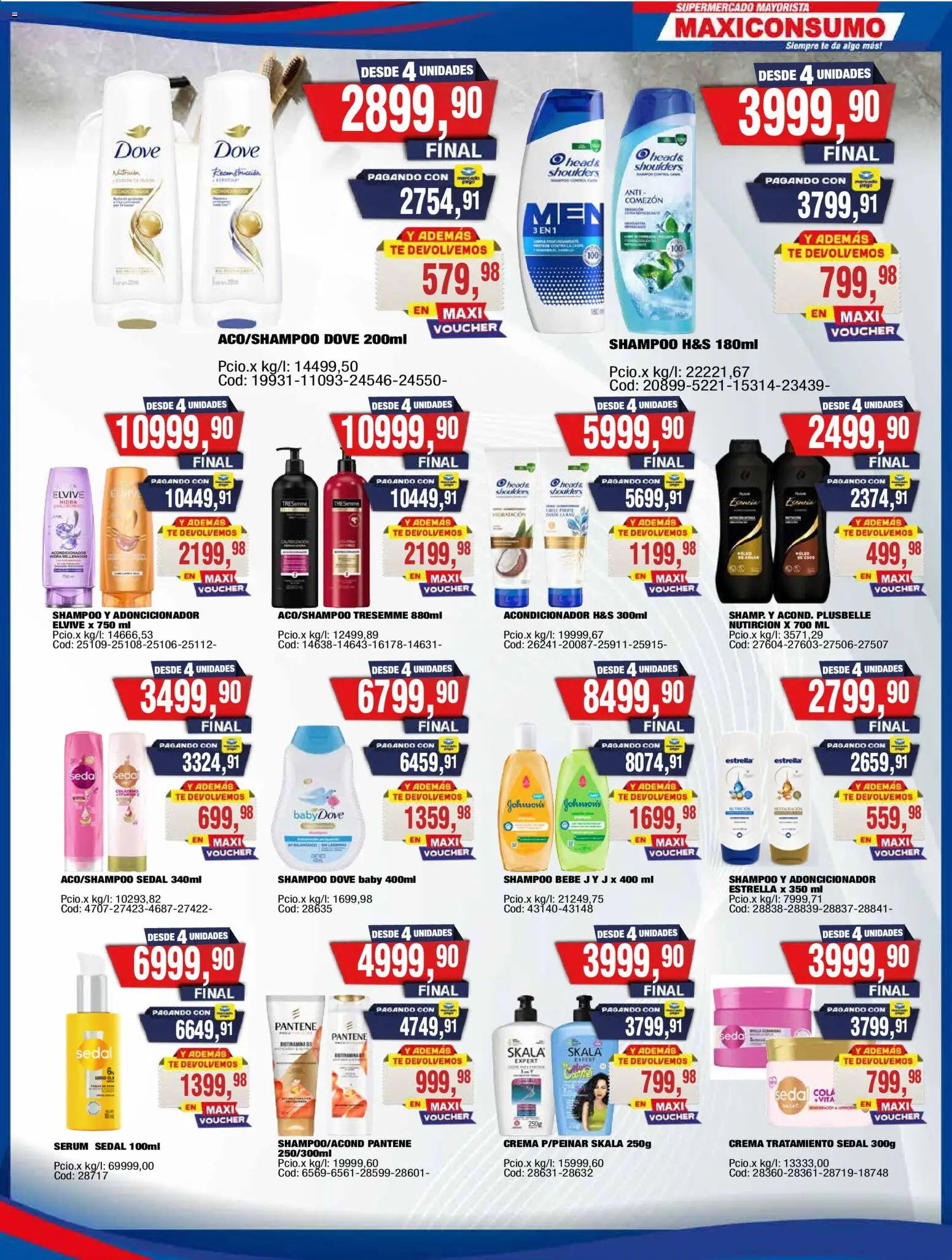 Maxiconsumo ofertas │ válido desde el 20.04.2026 | Página: 25 | Productos: Serum, Shampoo, Acondicionador, Crema
