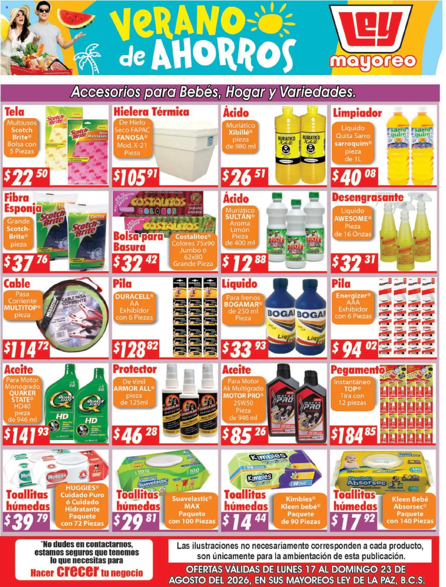 Nuevas ofertas de Casa Ley válidas en toda la República Mexicana desde el 17/08/2026. ¡Encuentra las mejores ofertas en Casa Ley folleto La Paz! | Página: 3 | Productos: Limón, Aceite, Hielera, Cable