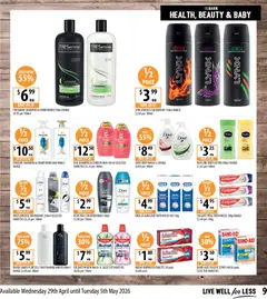 Preview of Supabarn catalogue  - valid from 29.04.2026 | Page: 9 | Products: Shampoo, Body lotion, Tablets, Vaseline