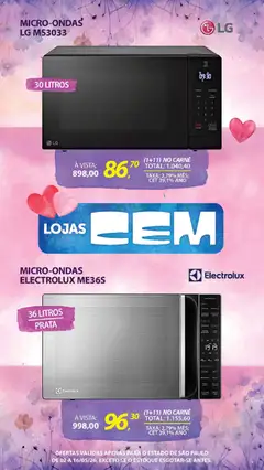 Lojas Cem - Ofertas atuais - Pré-Visualização do folheto da loja Lojas Cem, válido de 02.05.2026 | Página: 40 | Produtos: Caneca, Microondas, Carne, Pipoca