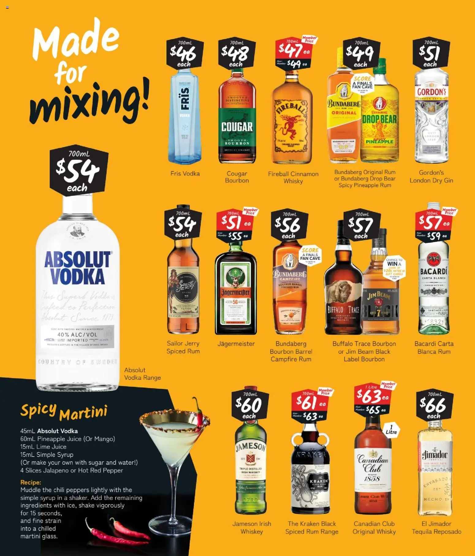 Cellarbrations catalogue - valid from 21/09/2026 | Page: 5 | Products: Juice, Pineapple juice, Vodka, Fan