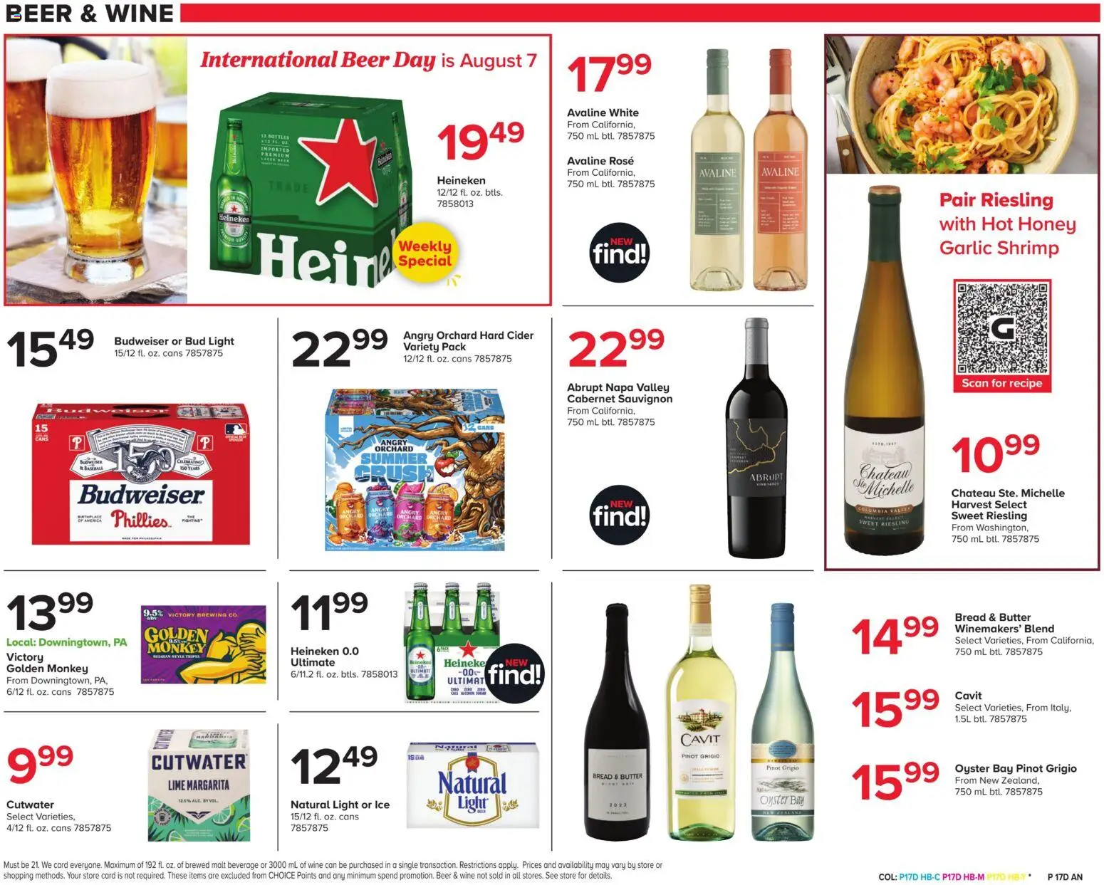 Giant Weekly Ad - valid from 08/07/2026 | Page: 19 | Products: Cider, Butter, Wine, Lime